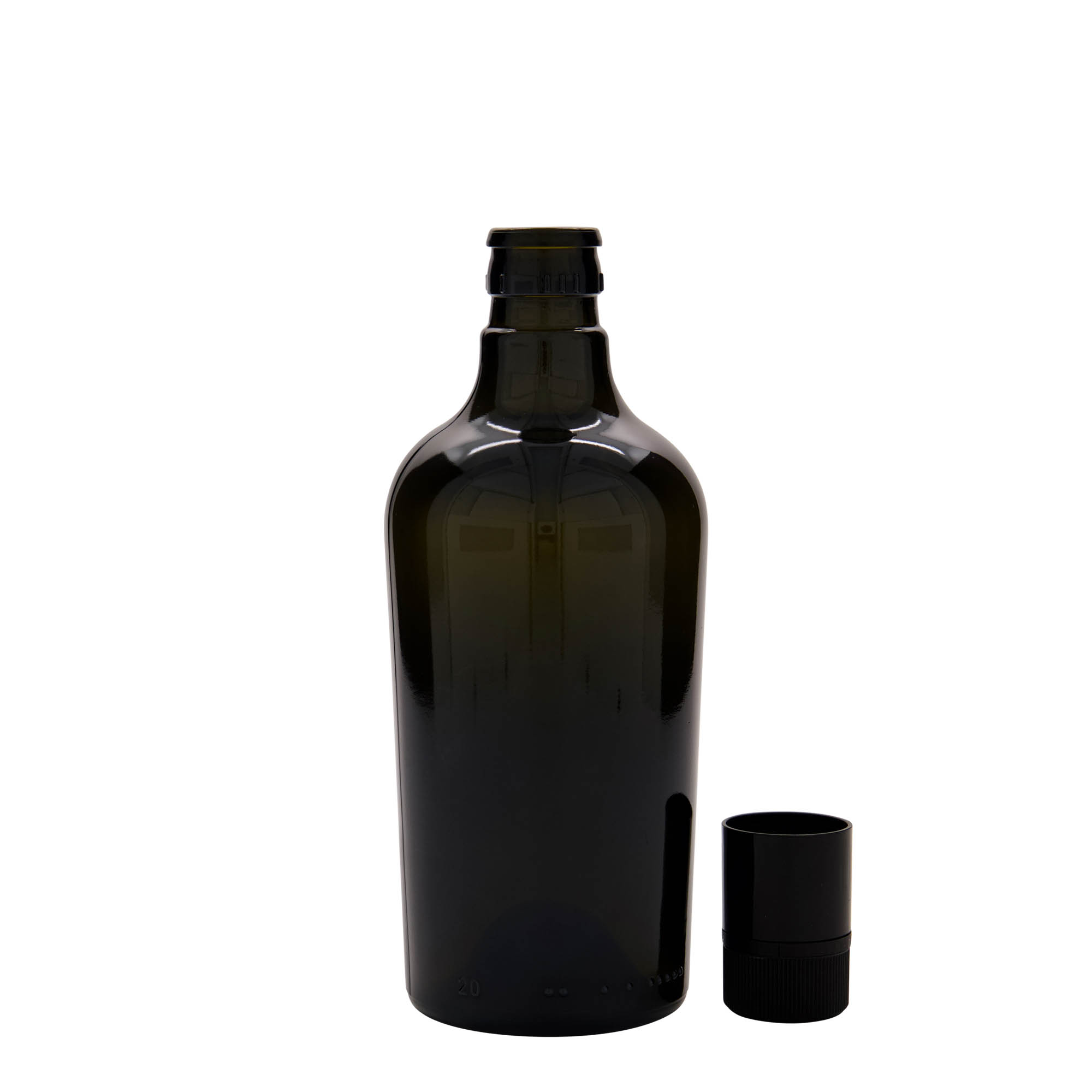 500 ml vinegar/oil bottle 'Oleum', glass, antique green, opening: DOP 500 ml vinegar/oil bottle 'Oleum', glass, antique green, opening: DOP
