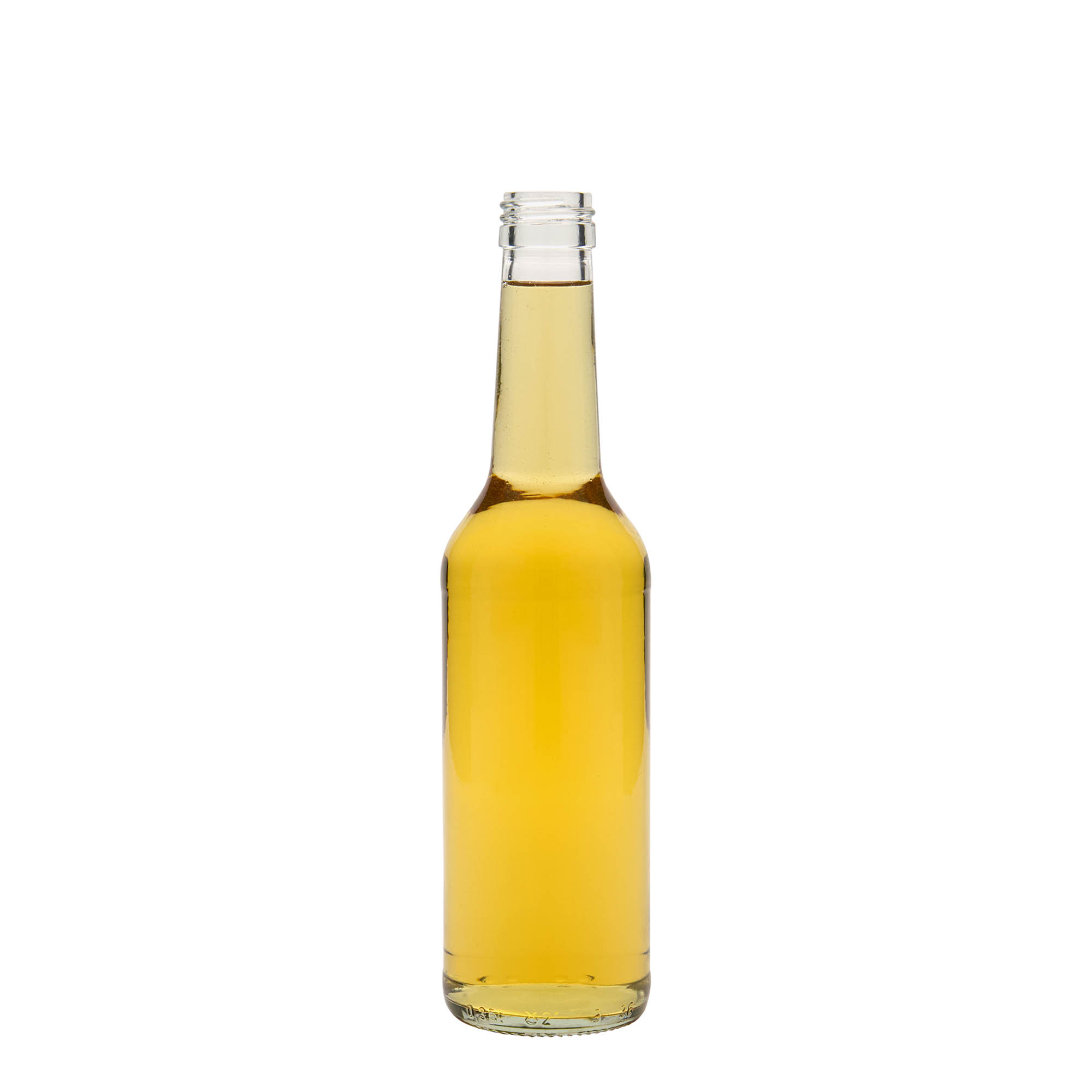 350 ml glass bottle straight neck, opening: PP 28