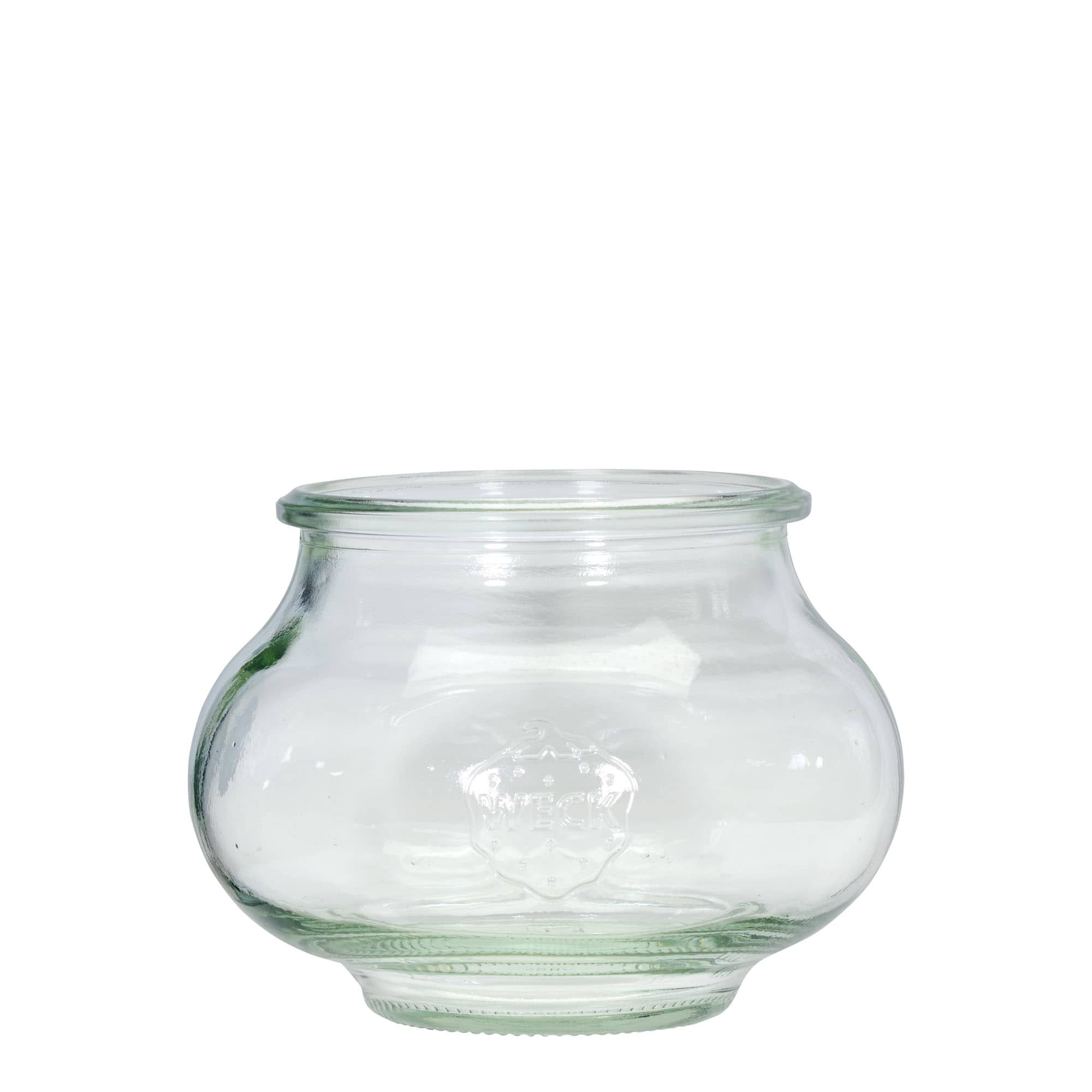 6x 560 ml WECK decorative jar with glass lid RR 80