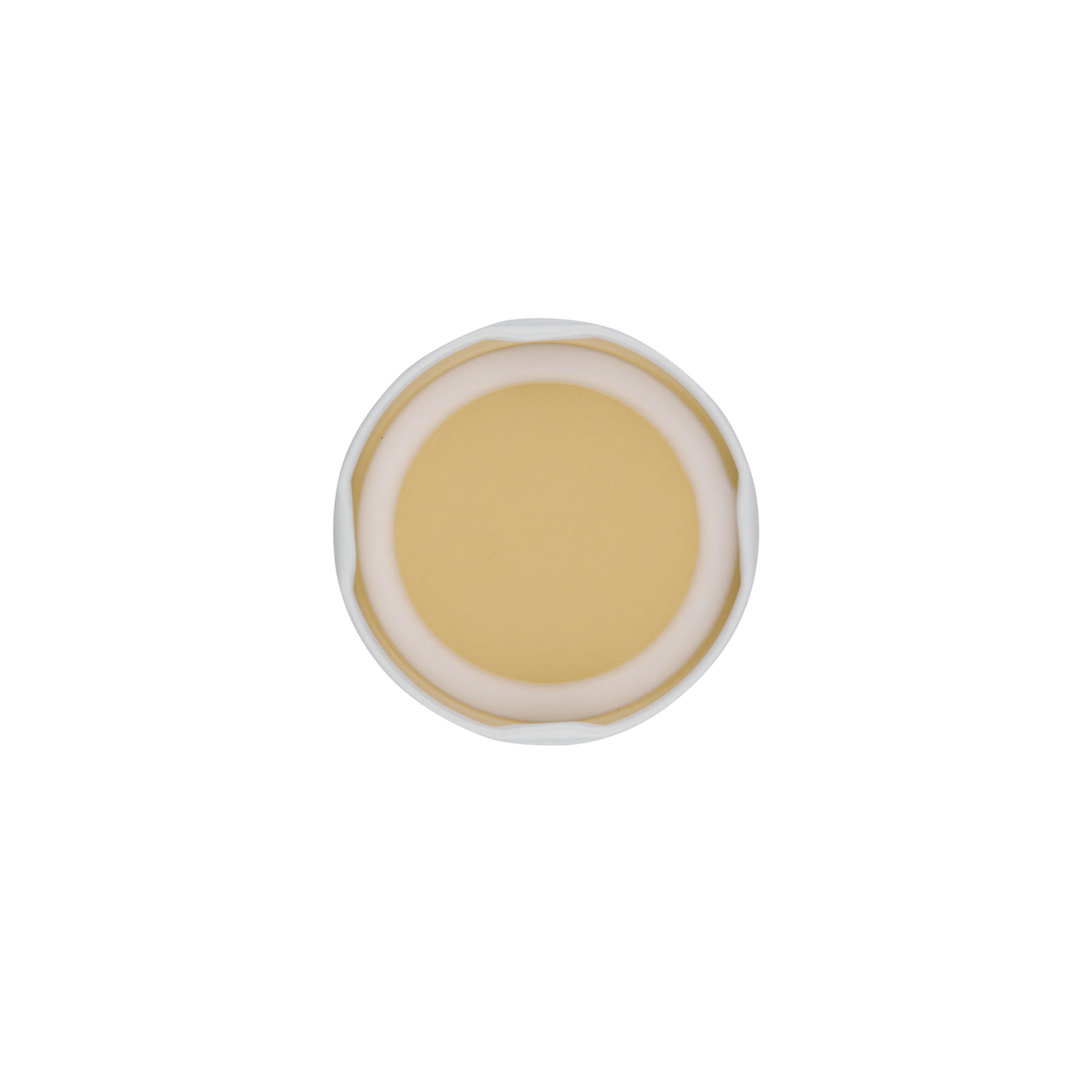 Twist off lid, tinplate, white, for opening: TO 58