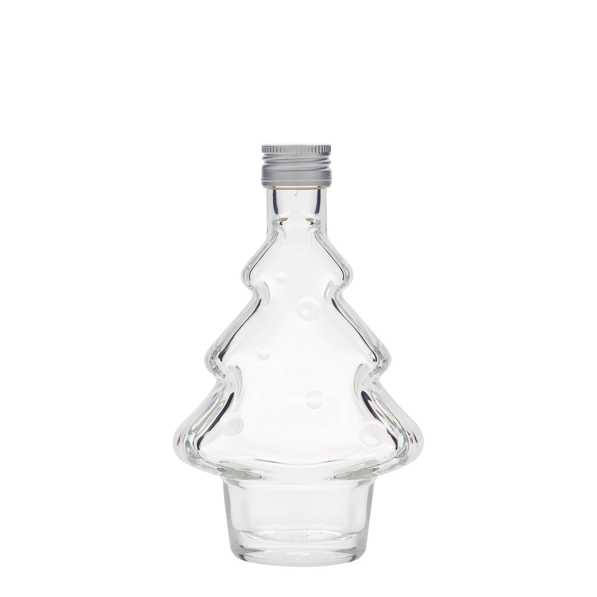 200 ml glass bottle 'Christmas tree', opening: PP 28 200 ml glass bottle 'Christmas tree', opening: PP 28