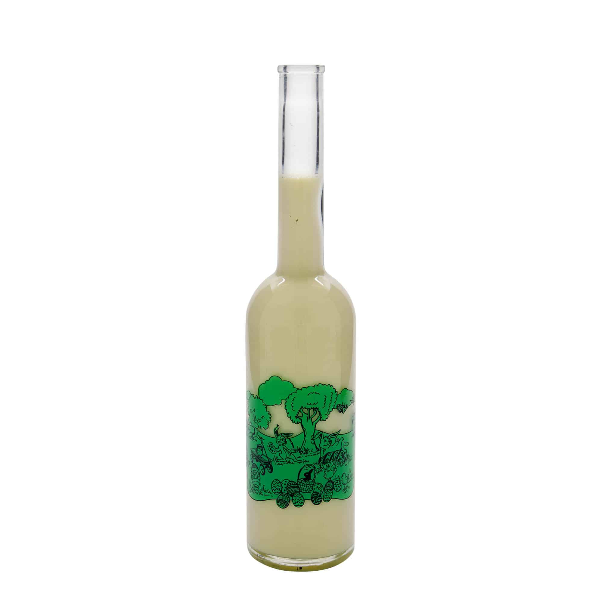 500 ml glass bottle ‘Opera’, design: Happy Easter, opening: cork