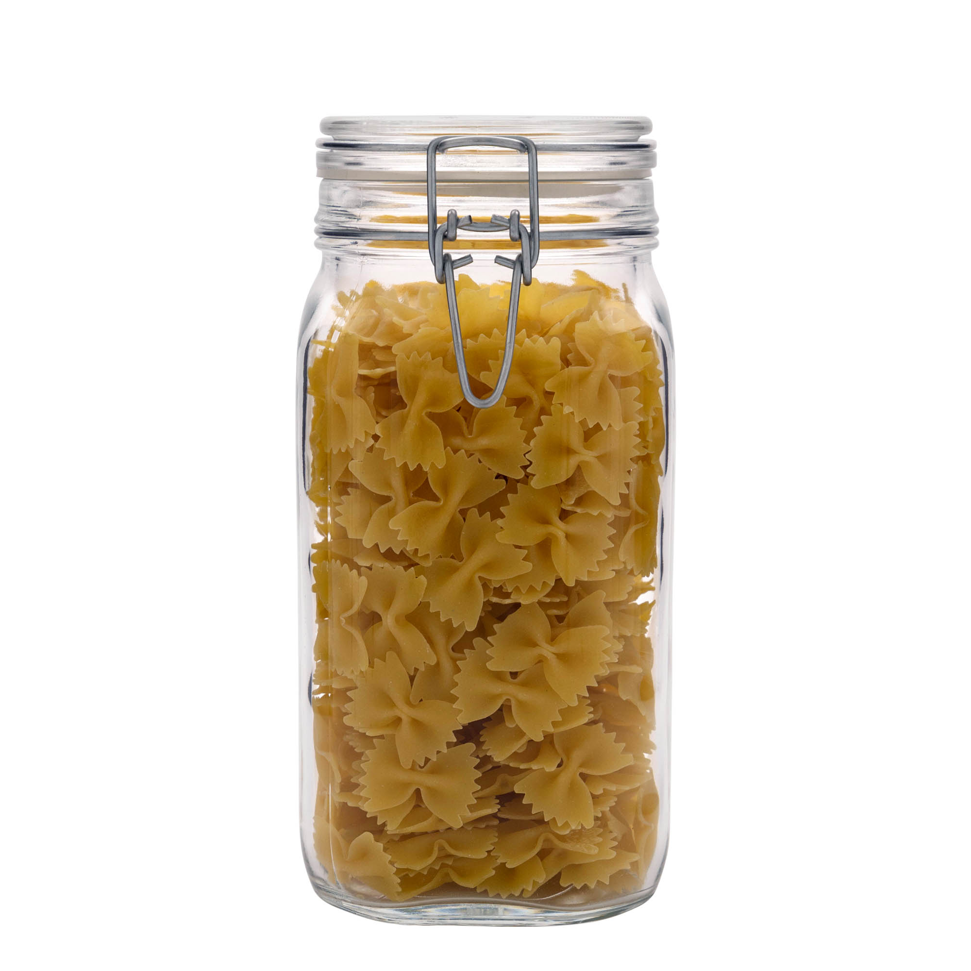 1,500 ml wire bail jar ‘Fido’, square, opening: wire bail closure
