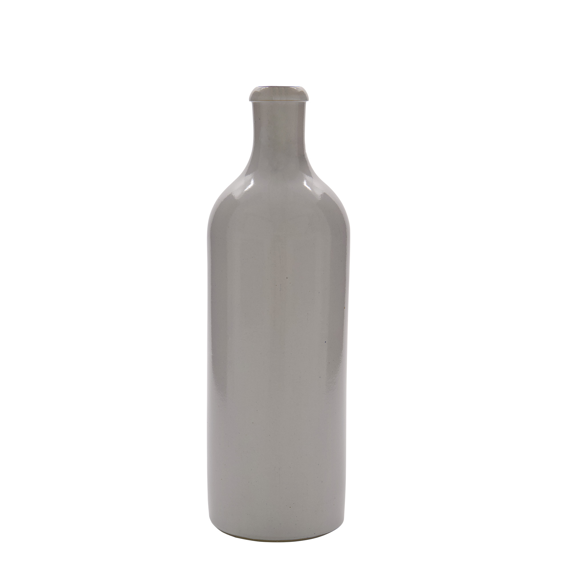 750 ml earthenware jug, stoneware, white, mouth: swing top closure
