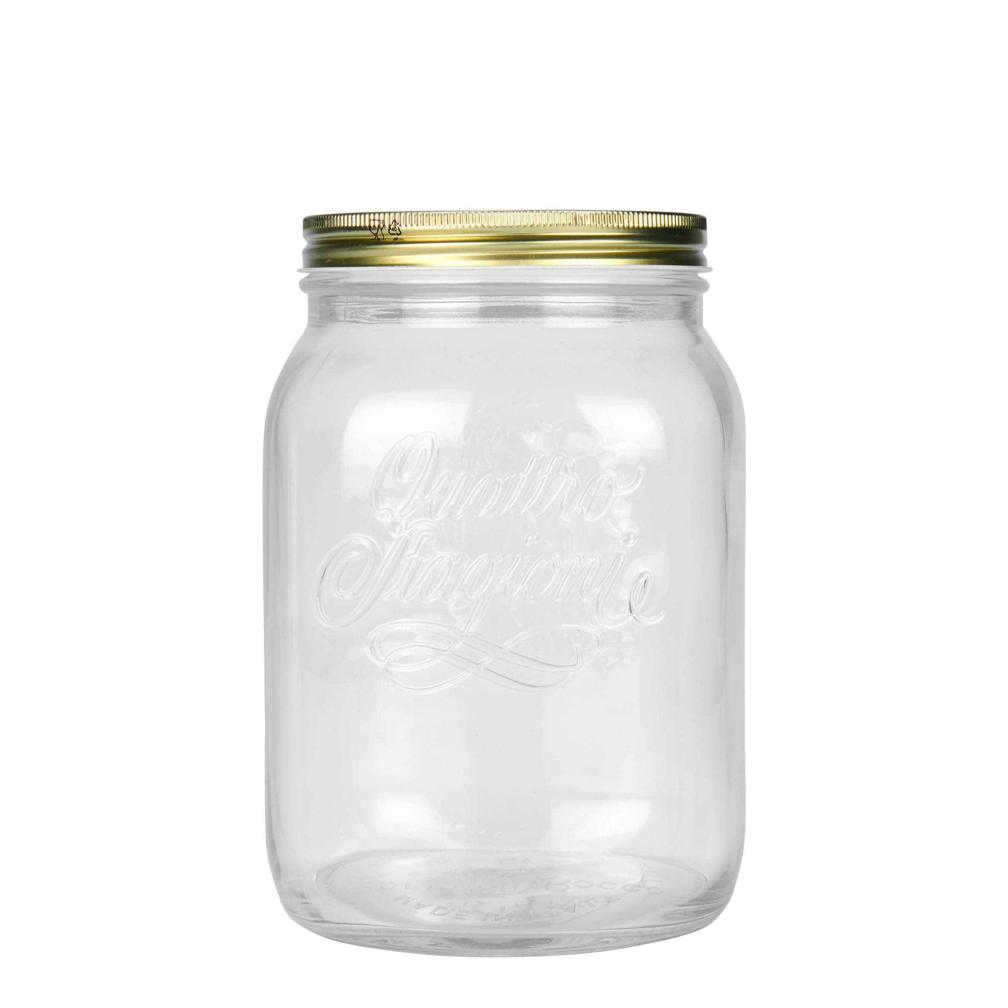 2,000 ml glass 'Quattro Stagioni', opening: screw cap 2,000 ml glass 'Quattro Stagioni', opening: screw cap