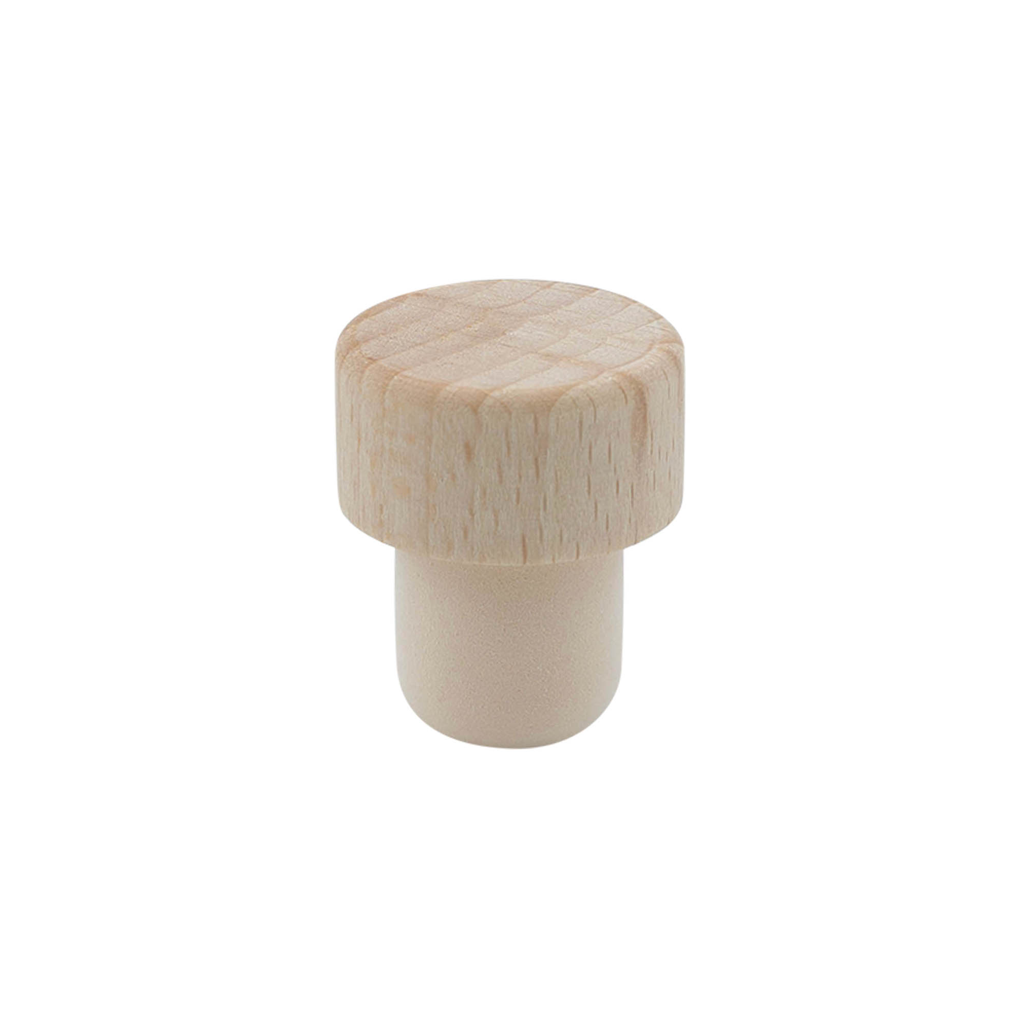 19 mm mushroom cork, wood/plastic, for opening: cork