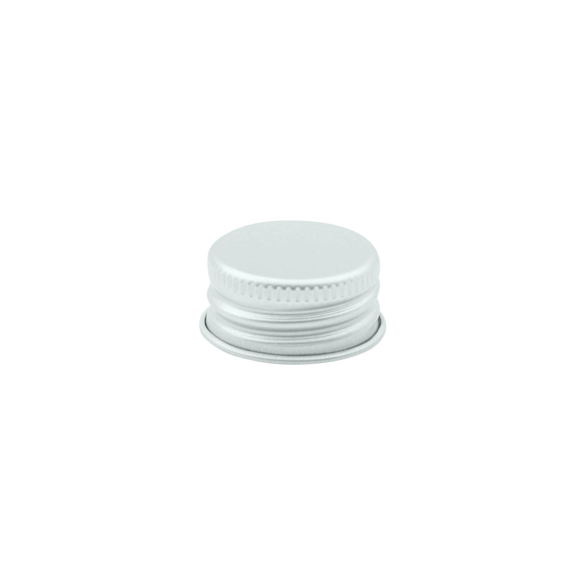 Screw cap, metal, silver, for opening: 24/410 Screw cap, metal, silver, for opening: 24/410