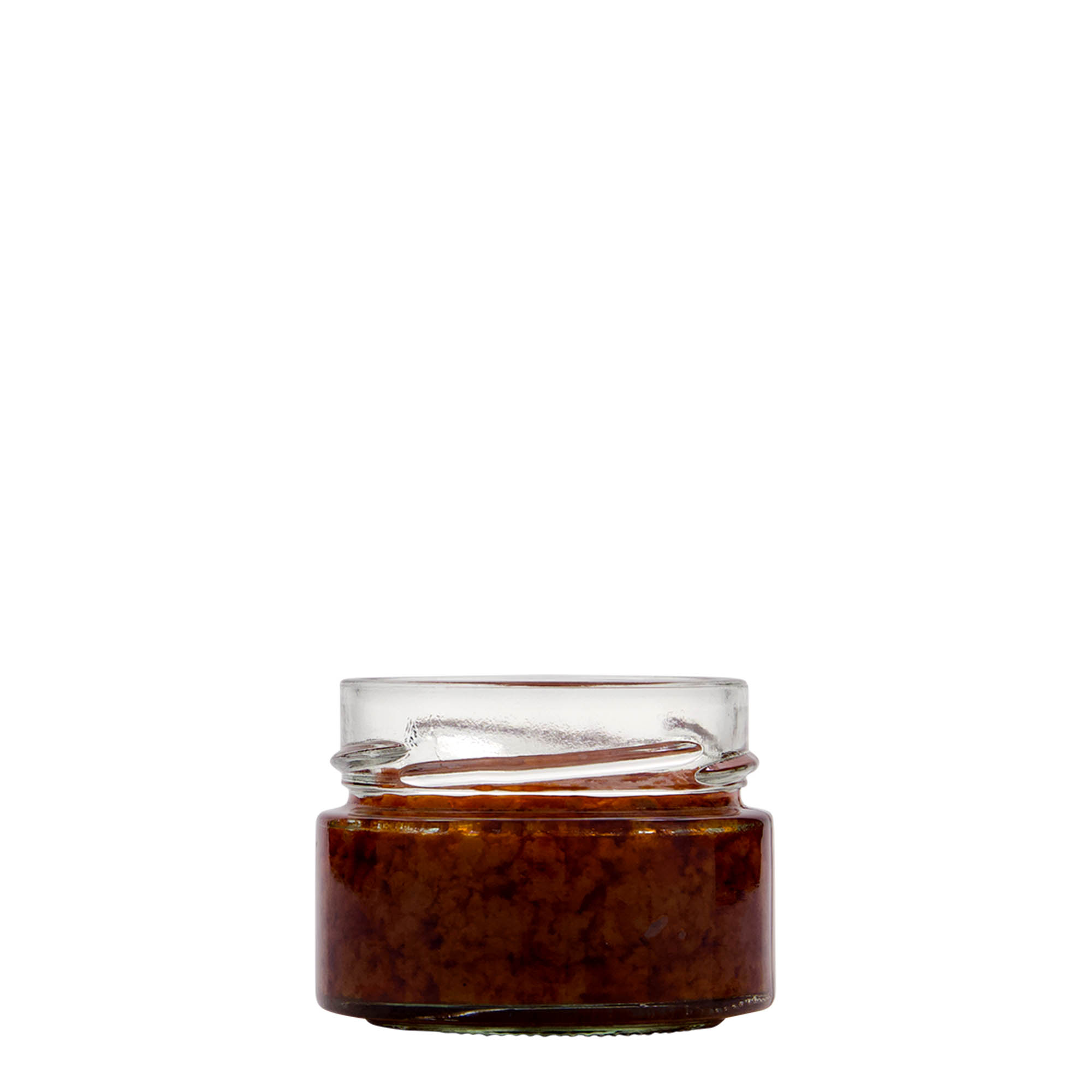 130 ml round glass ‘Aurora’, opening: Deep-Twist-off (DTO 66)