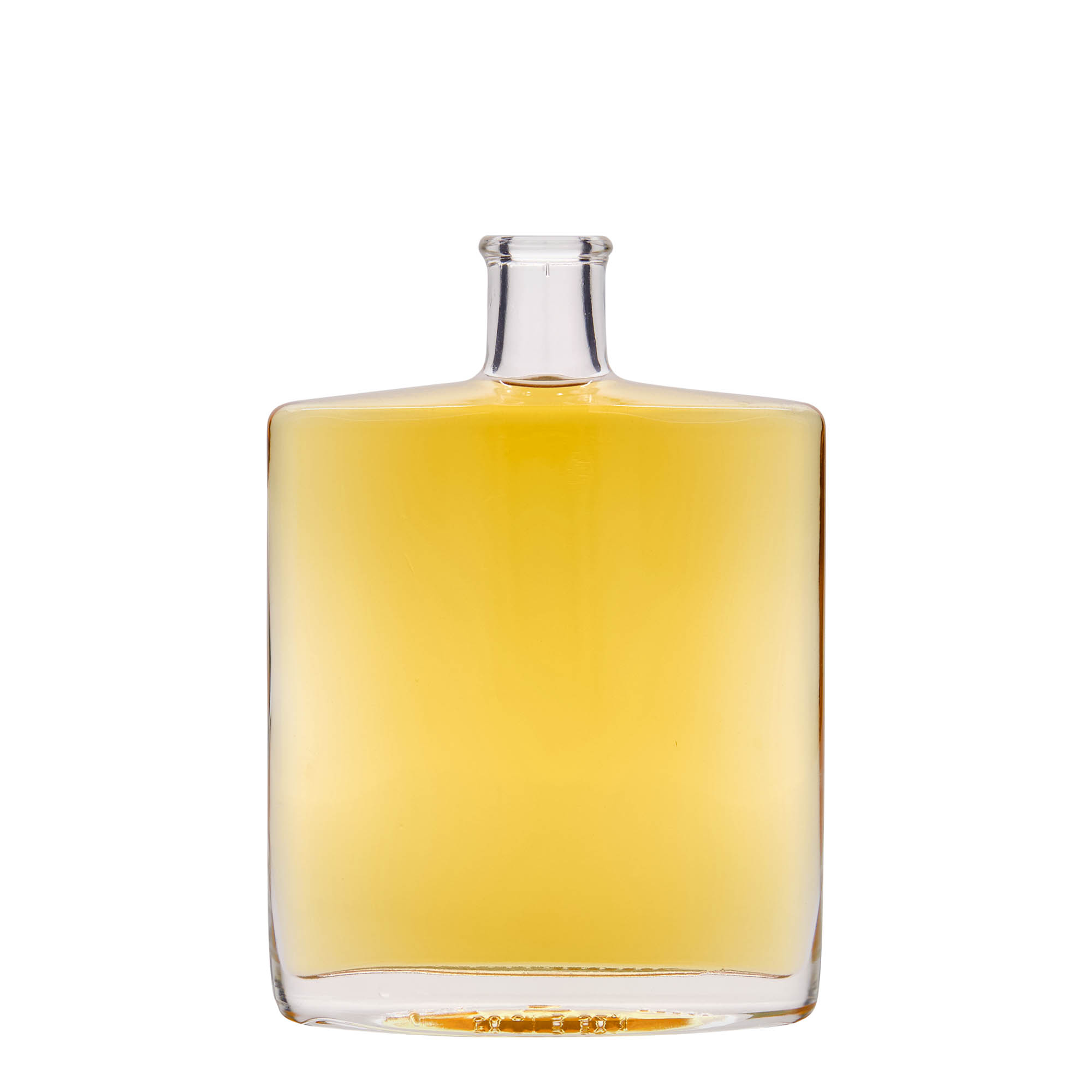 500 ml glass bottle 'Zorbas', oval, opening: cork