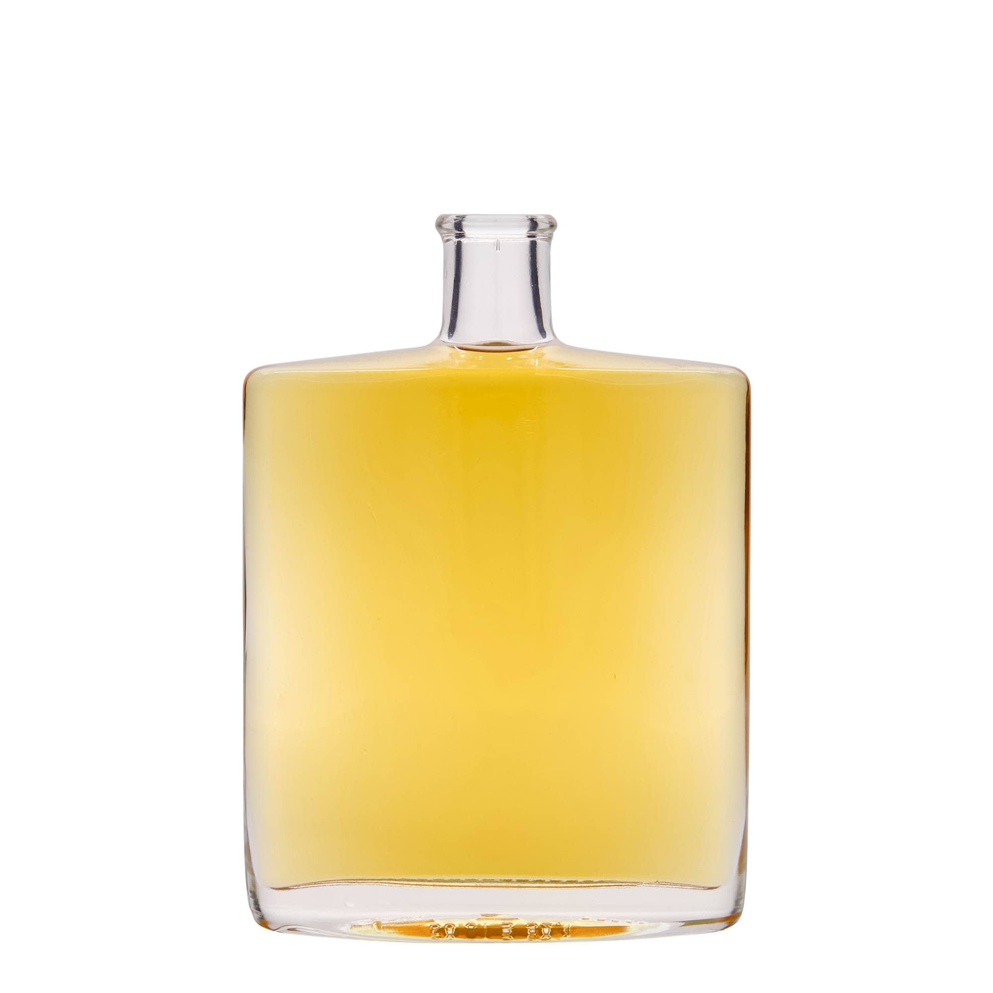 500 ml glass bottle ‘Zorbas’, oval, opening: cork