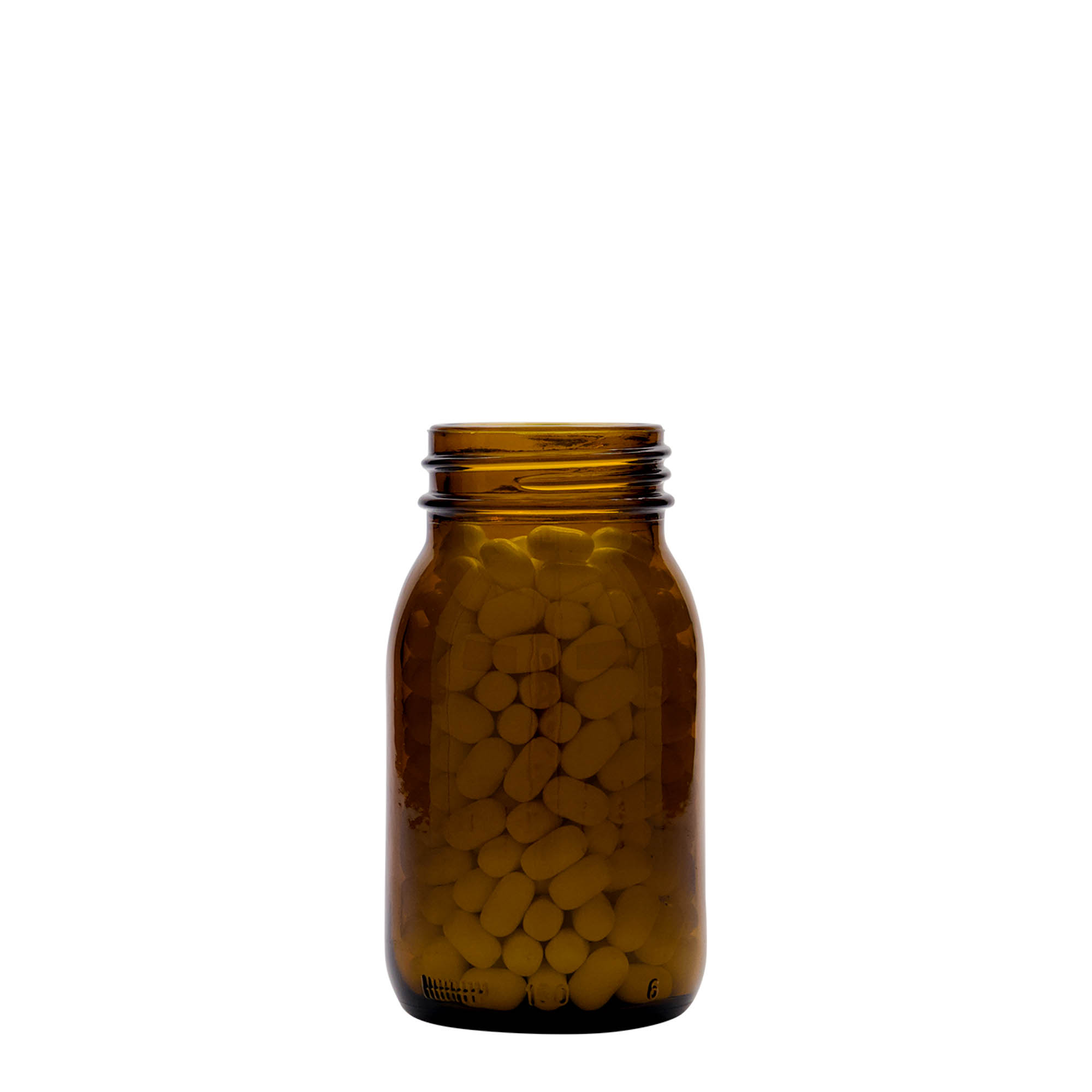 150 ml wide-neck jar, brown, opening: DIN 45