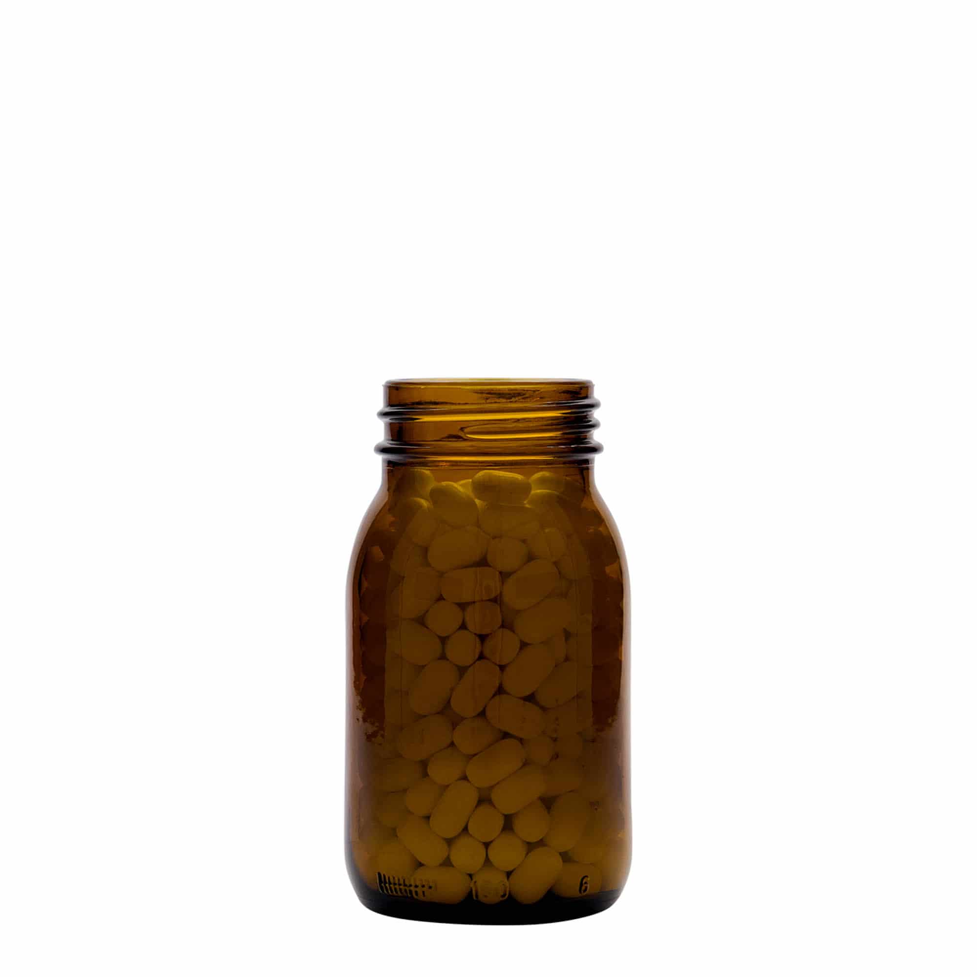 150 ml wide-neck jar, brown, opening: DIN 45