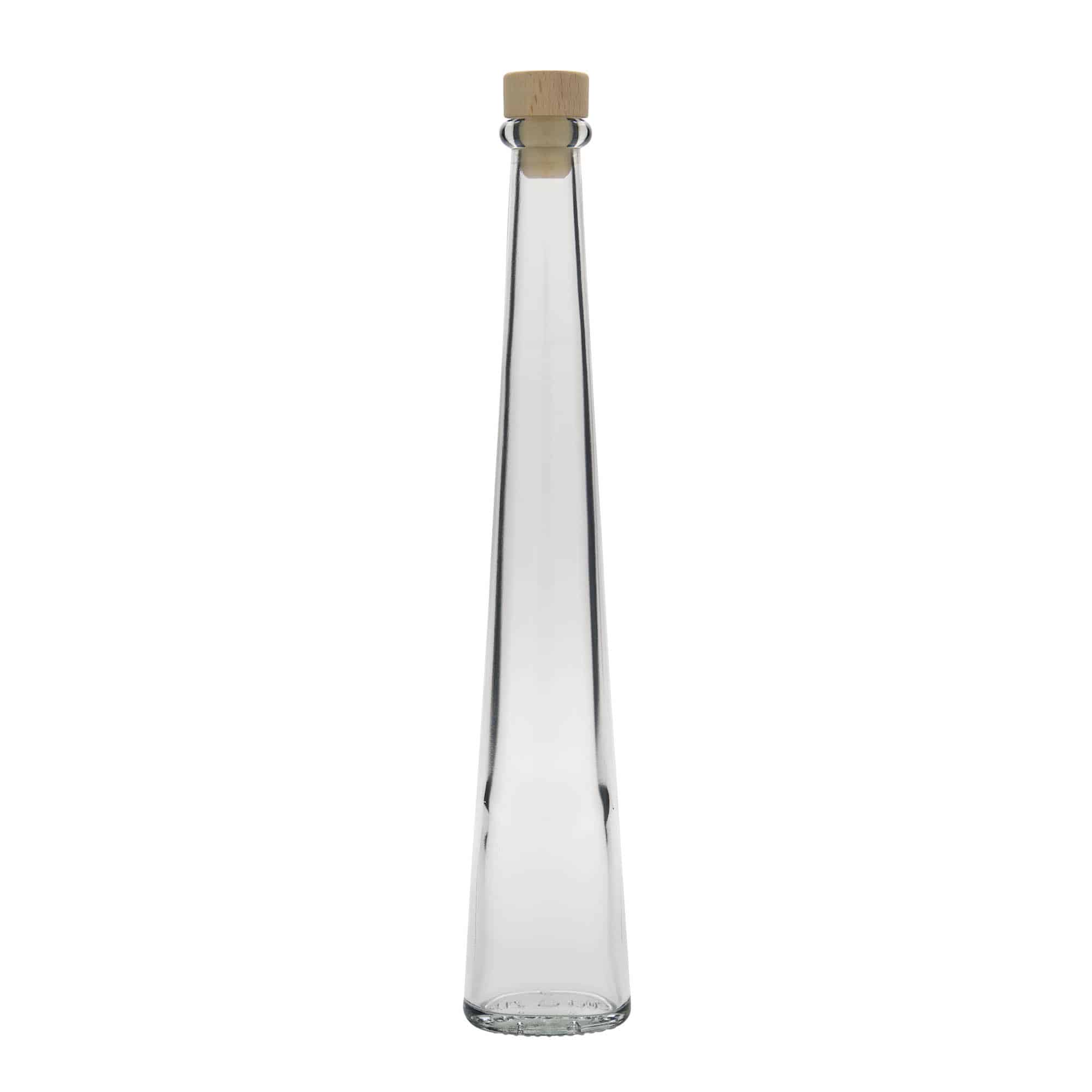 200 ml glass bottle ‘Dama Ovale’, oval, opening: cork