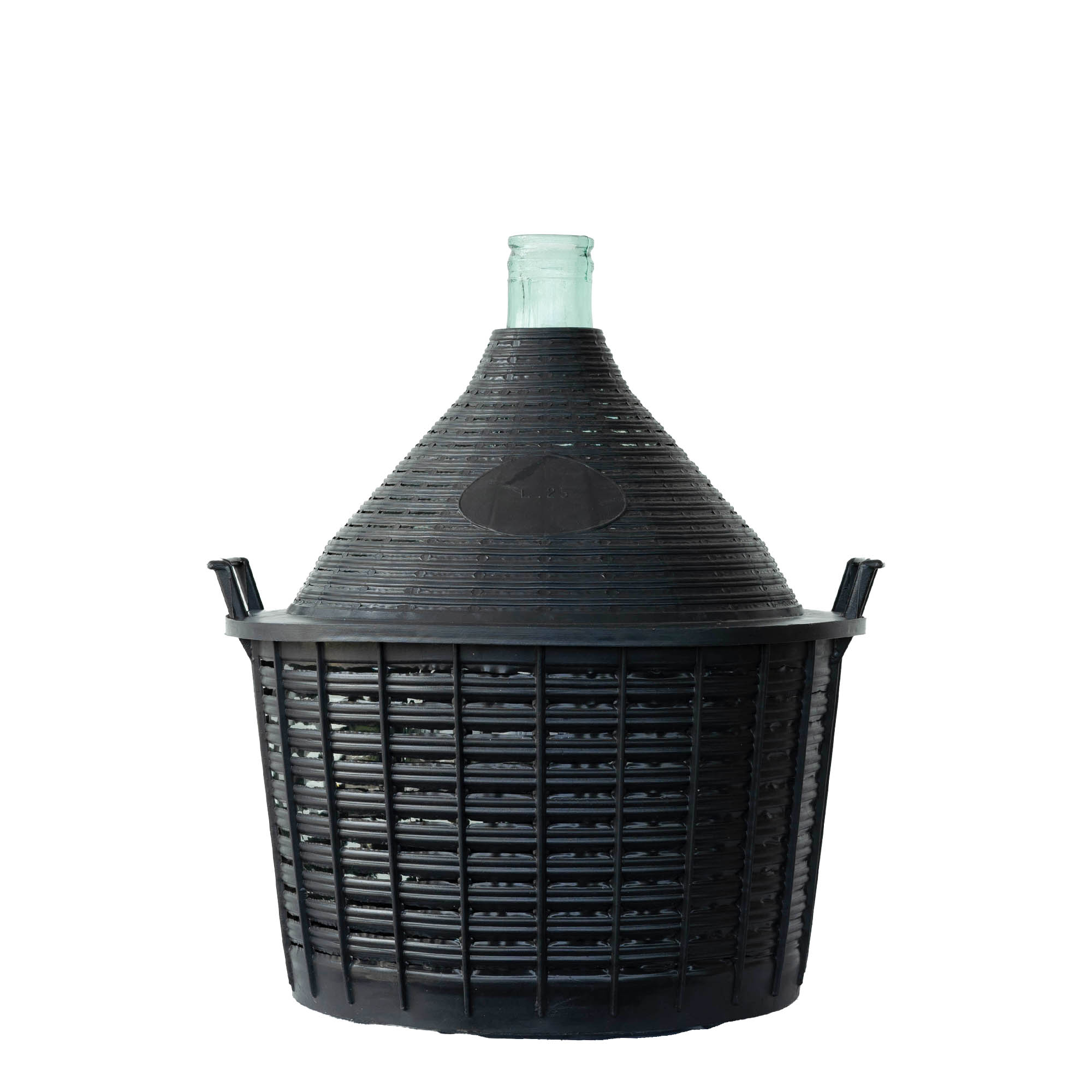 25 l balloon bottle narrow neck, glass, opening: slip lid