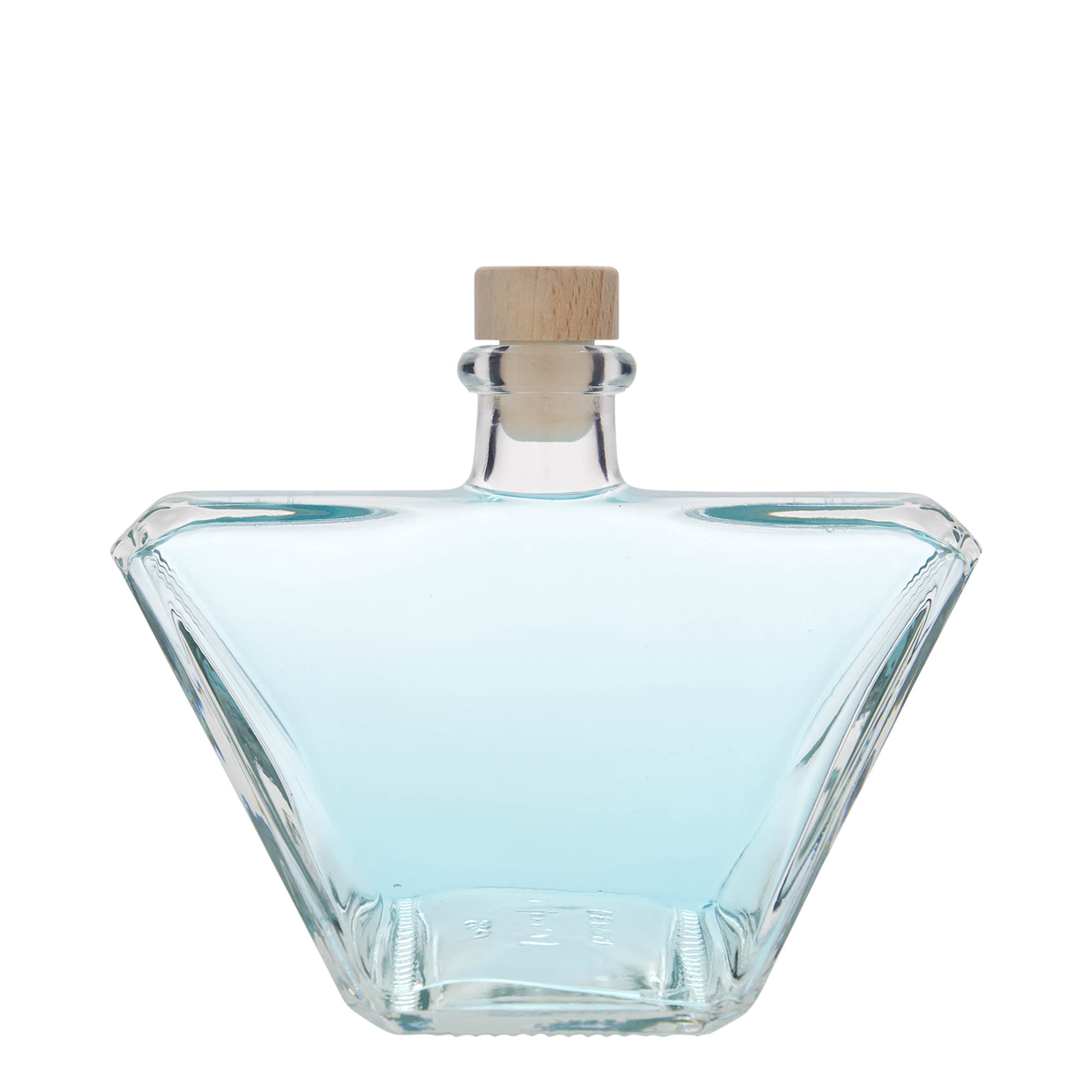 500 ml glass bottle 'Charly', rectangular, closure: cork