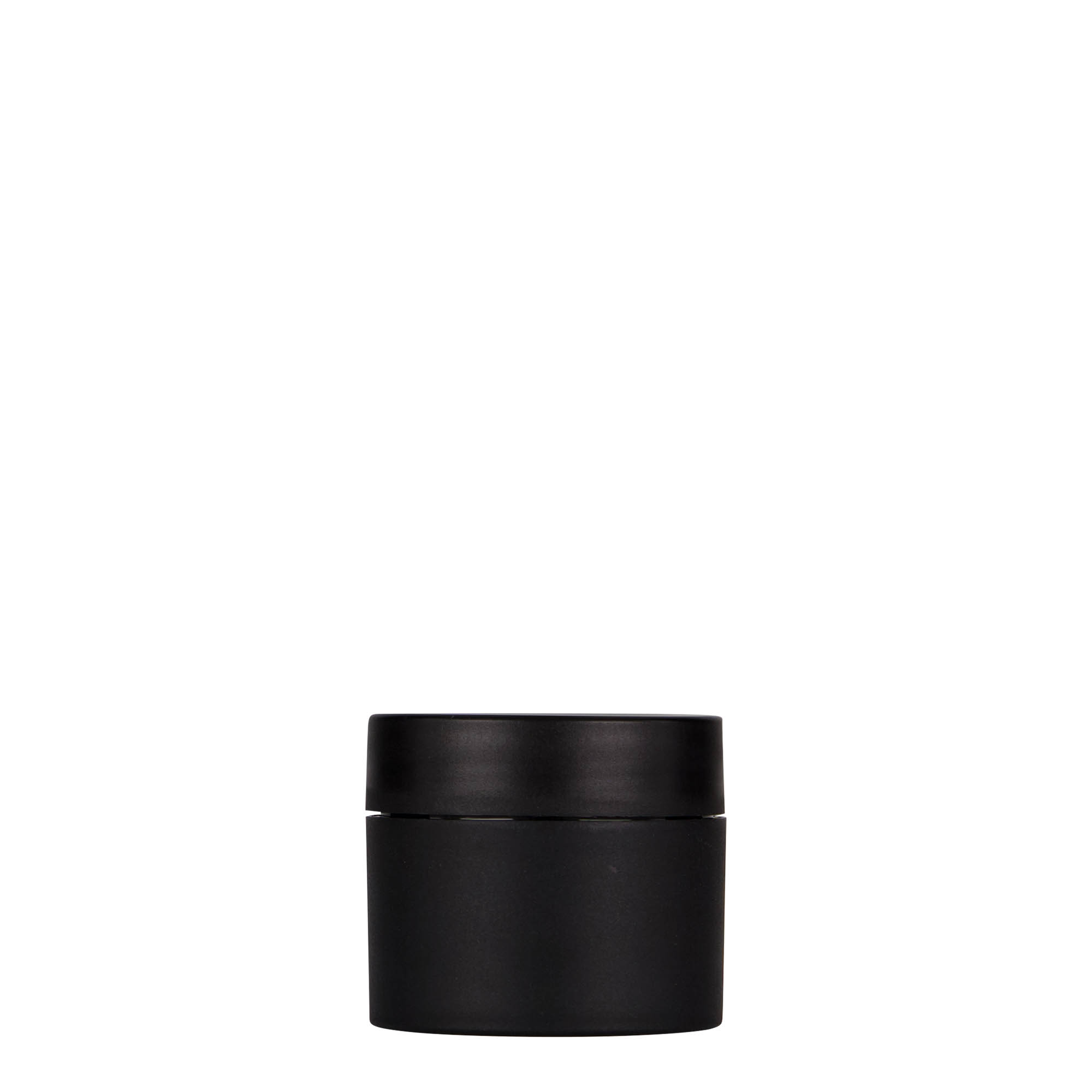 30 ml plastic jar 'Antonella', PP, black, opening: screw cap 30 ml plastic jar 'Antonella', PP, black, opening: screw cap