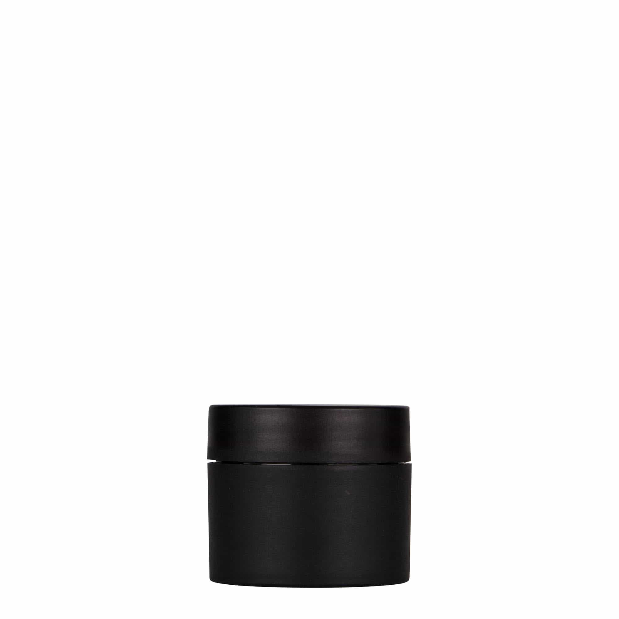 30 ml plastic jar ‘Antonella’, PP, black, opening: screw cap