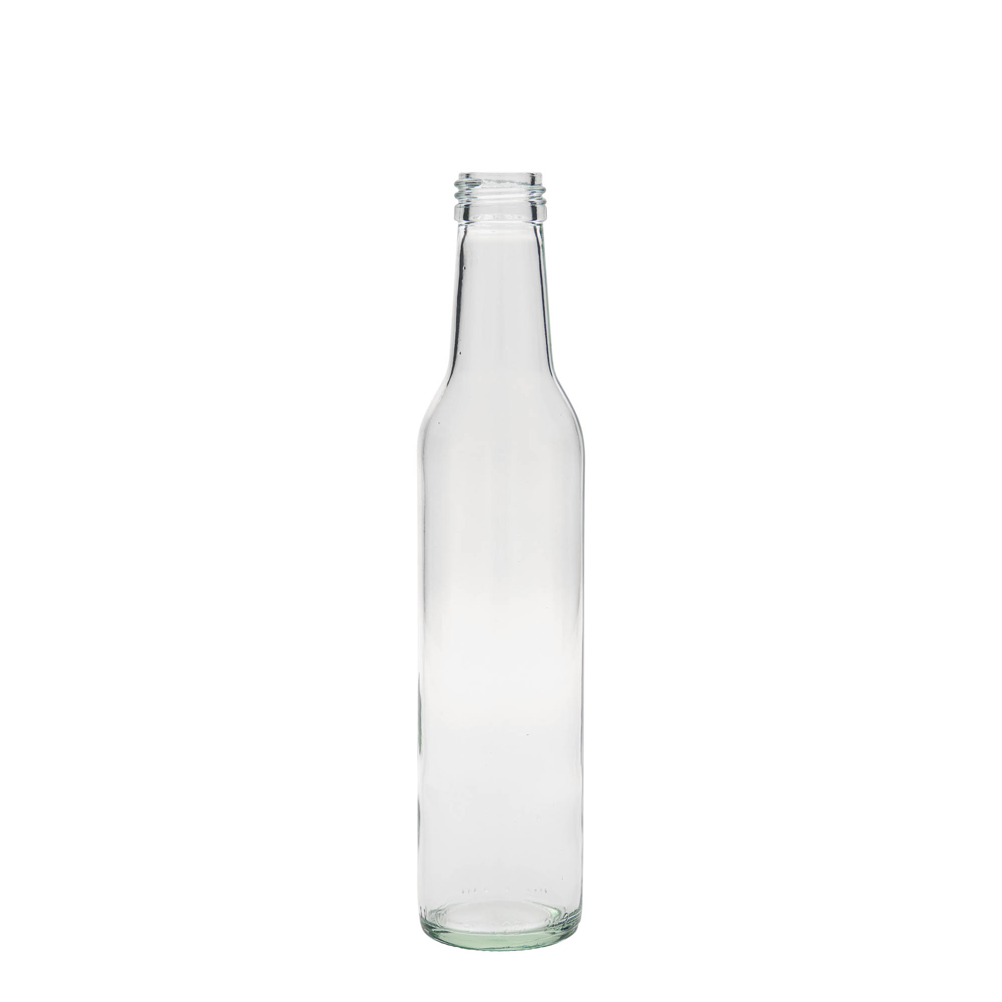 250 ml glass bottle 'Cilindrica', opening: PP 28