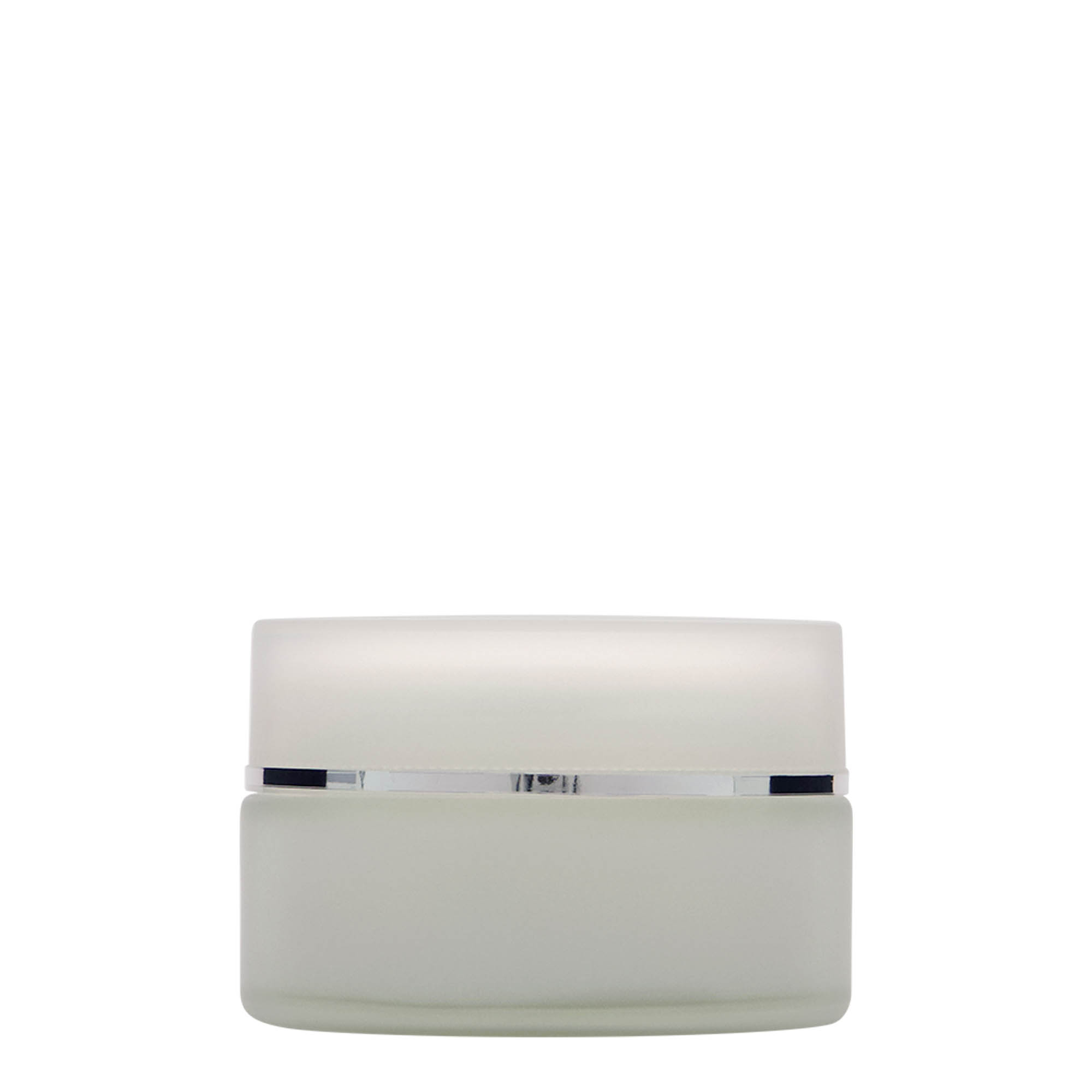 100 ml jar 'Platinum Edition', glass, frosted, opening: screw cap