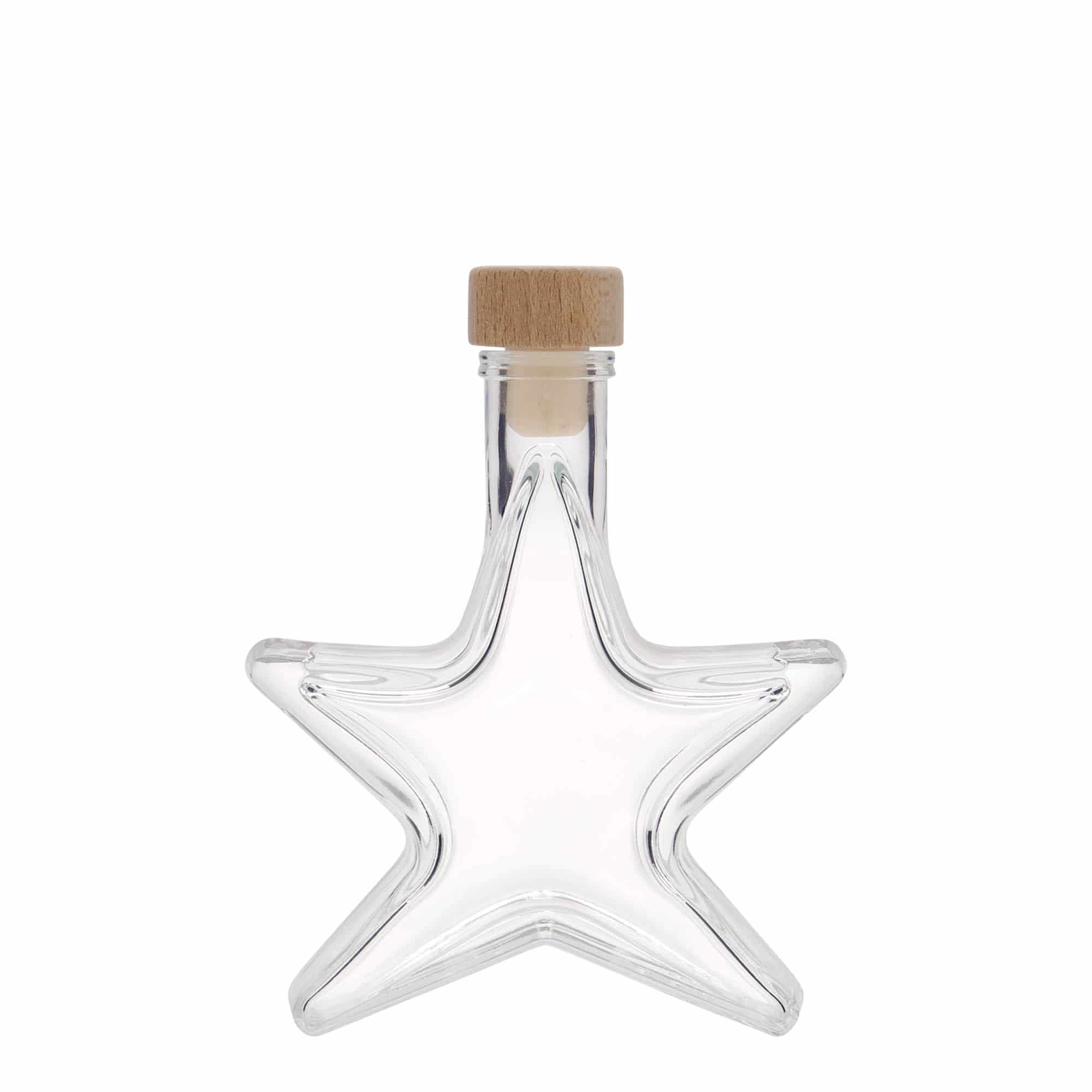 100 ml glass bottle ‘Star’, opening: cork