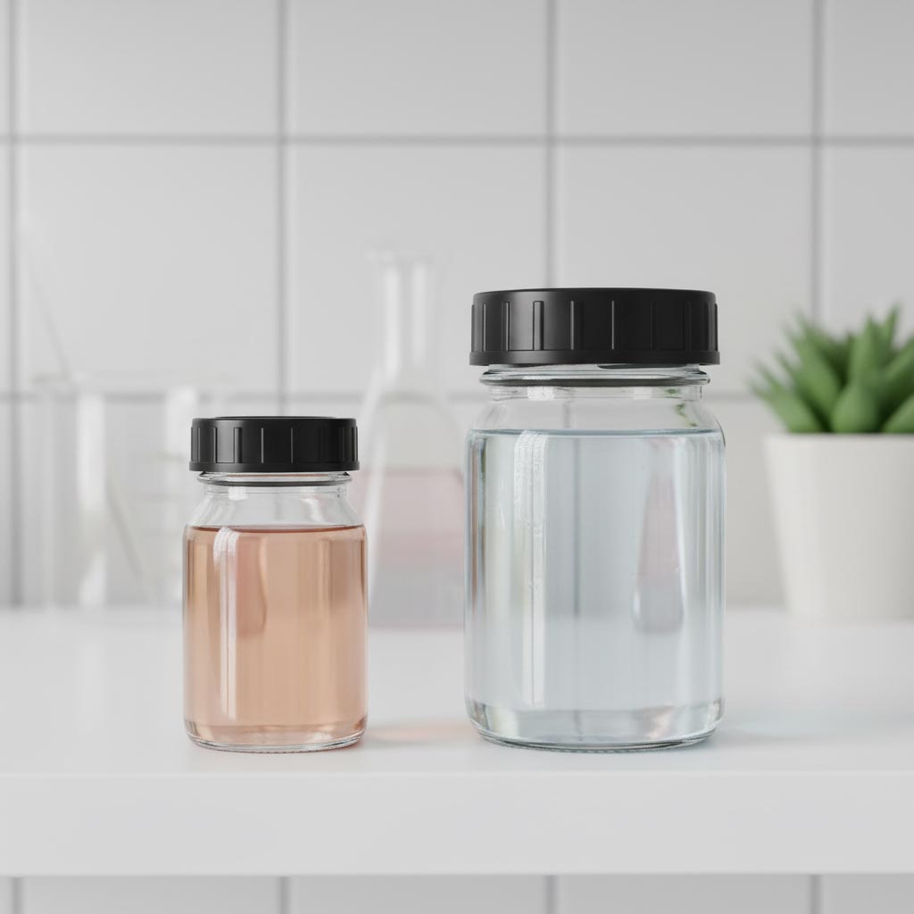 30 ml wide-neck glass, opening: DIN 32