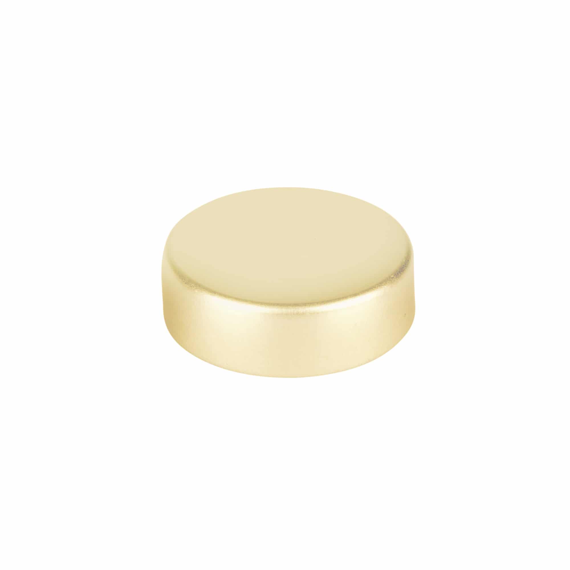 Screw cap, ABS plastic, gold, for opening: GPI 33/400