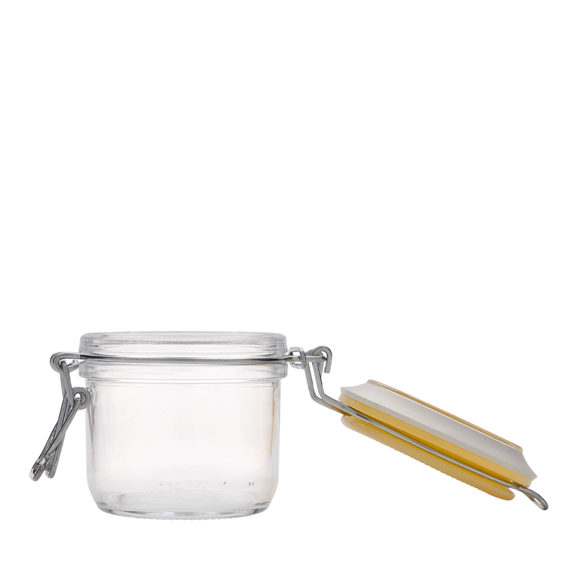 200 ml wire bail jar 'Fido', yellow, opening: wire bail closure