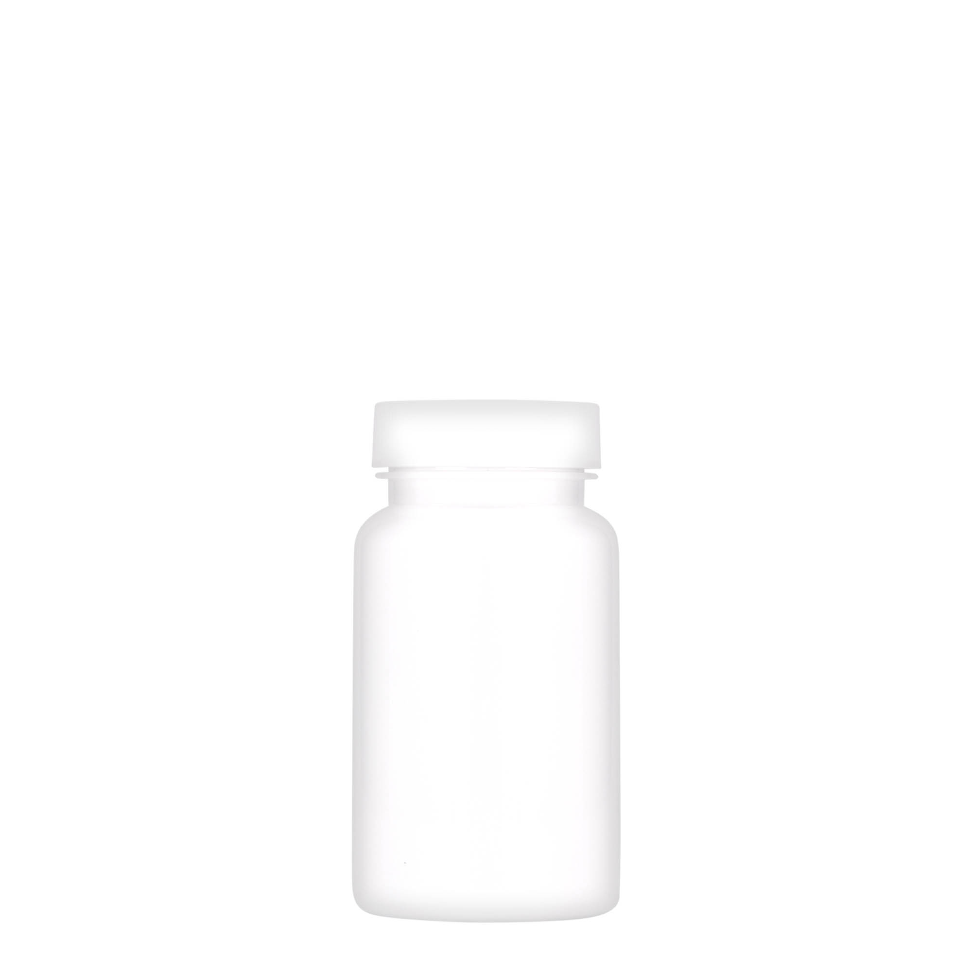 100 ml PET packer, plastic, white, closure: GPI 38/400