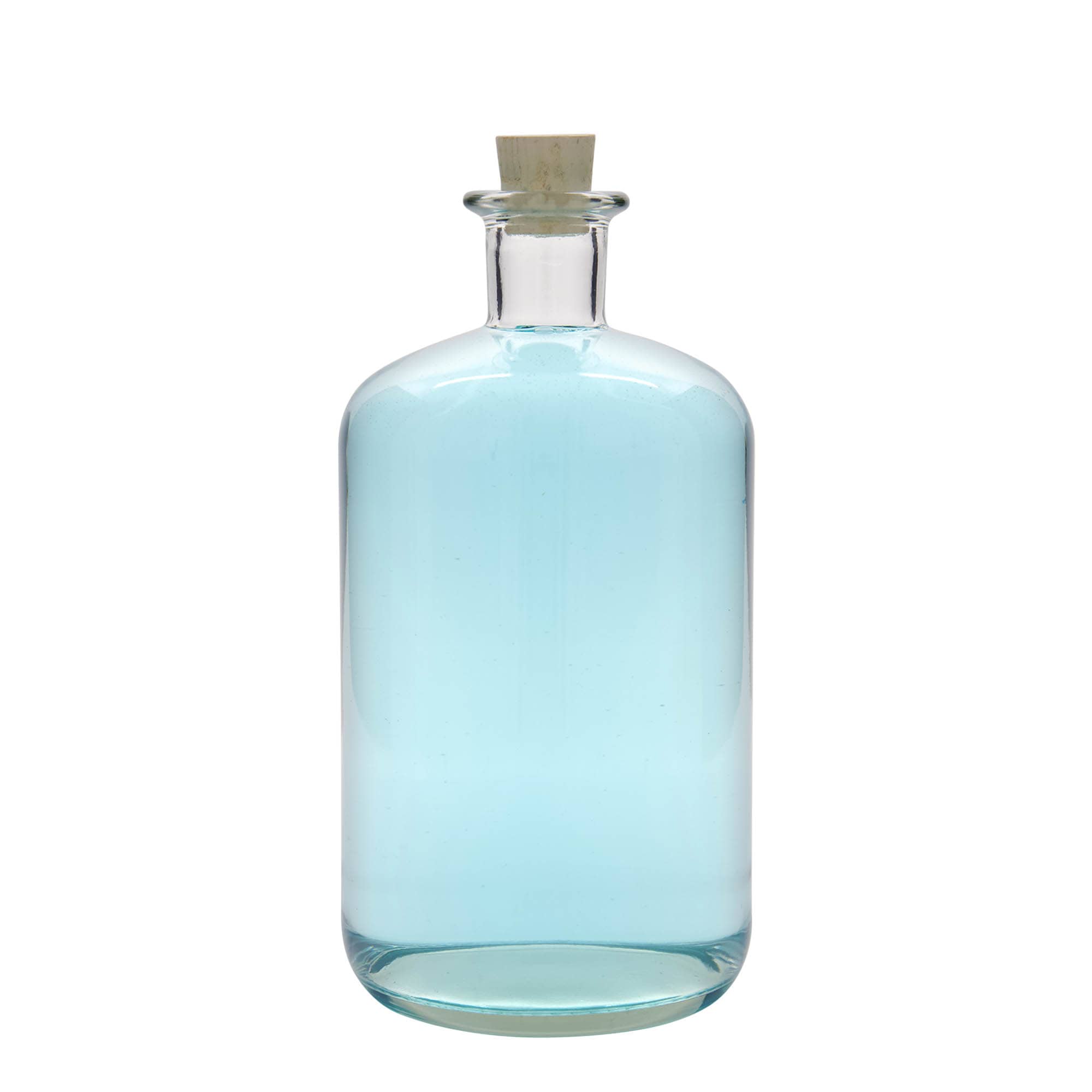 1,500 ml glass bottle apothecary, opening: cork