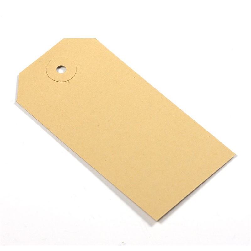 Rectangular hang tag, brown