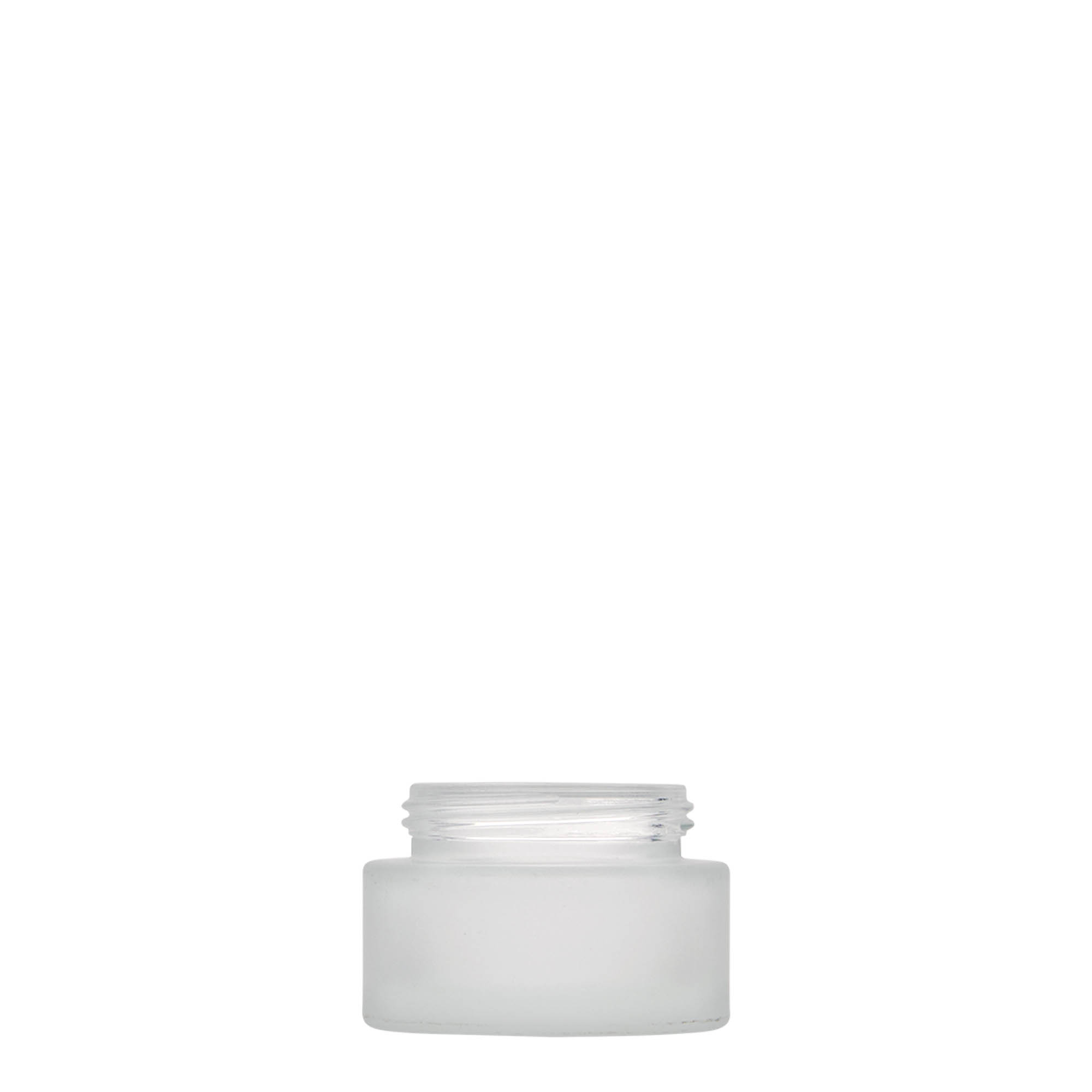 15 ml cosmetic jar 'Platin Edition', glass, frosted, closure: screw cap 15 ml cosmetic jar 'Platin Edition', glass, frosted, closure: screw cap