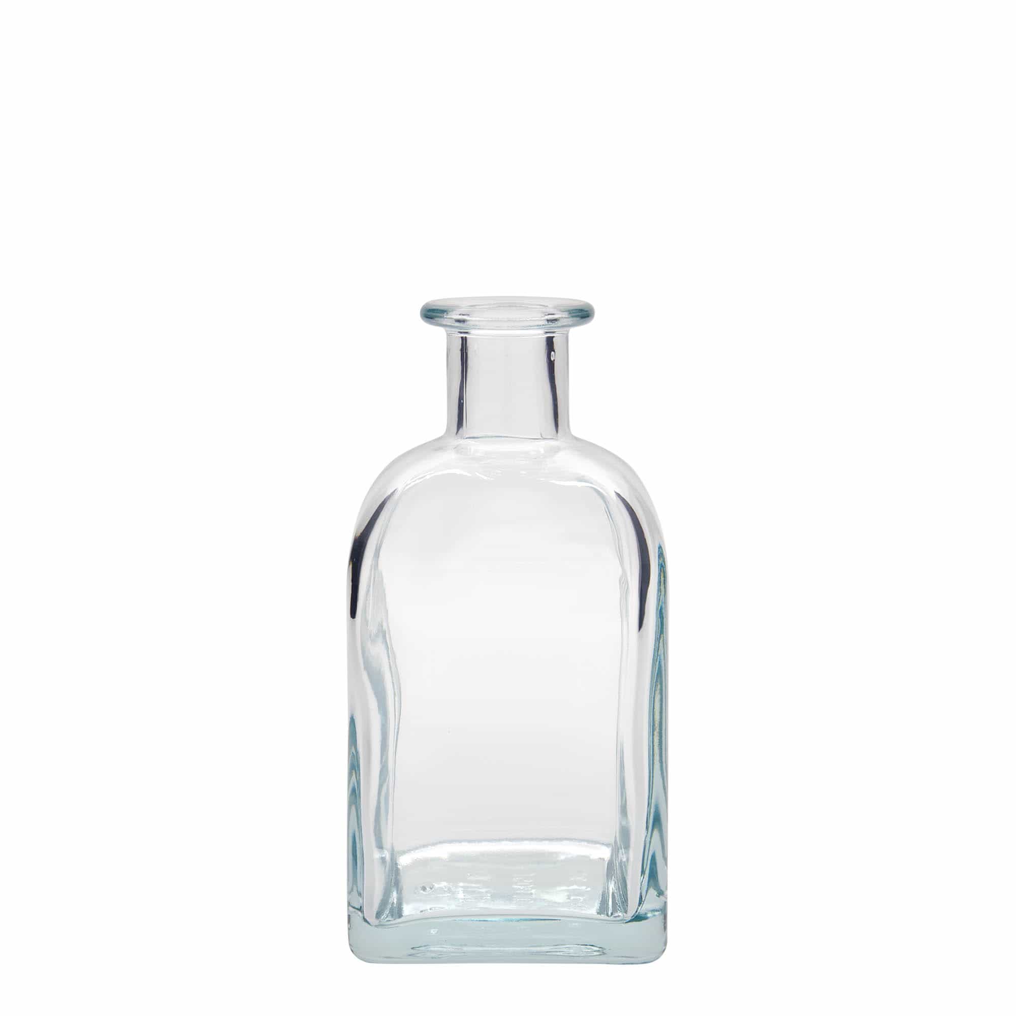 350 ml glass bottle Apotheker Carré, square, opening: cork