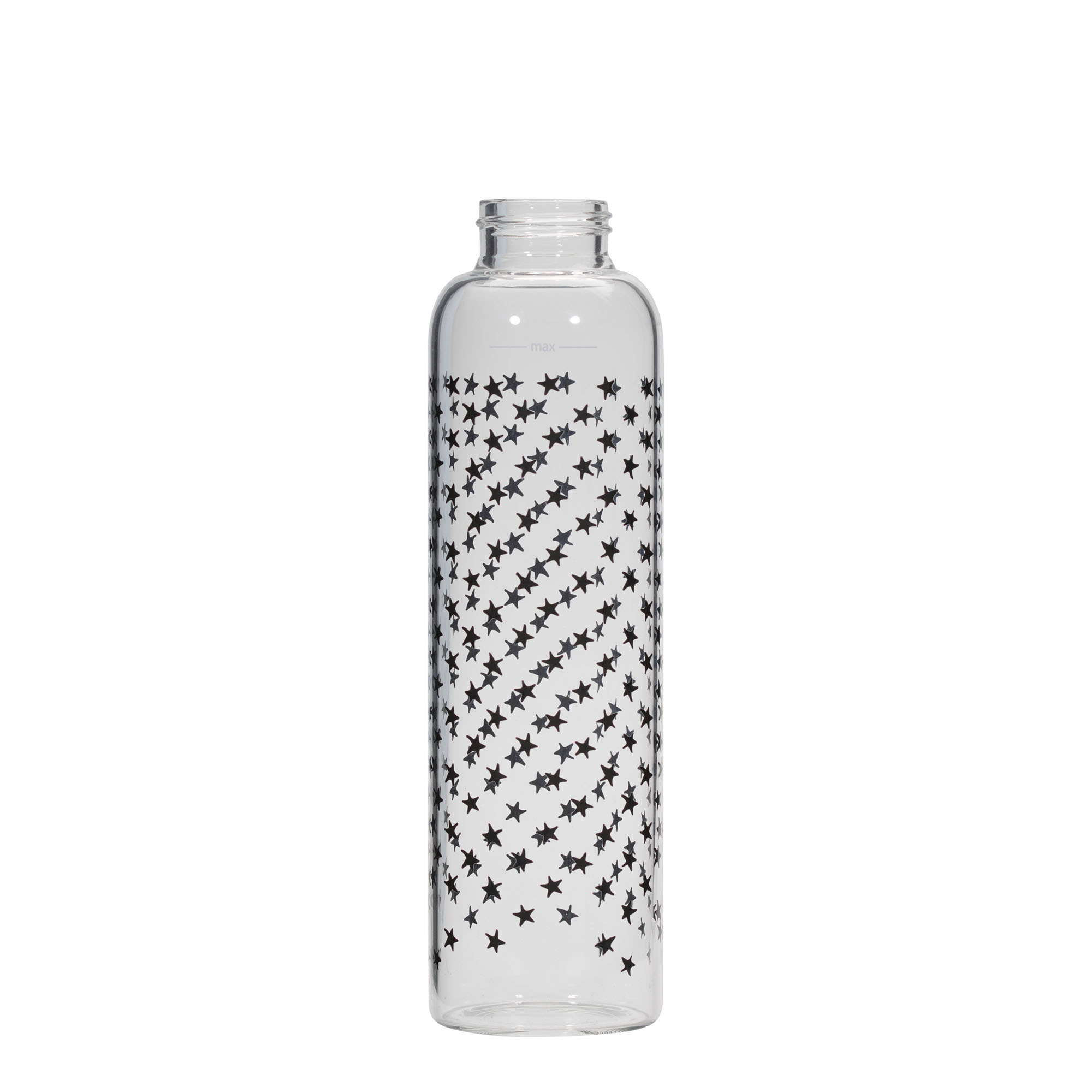 500 ml water bottle 'Perseus', print: black stars, closure: screw cap 500 ml water bottle 'Perseus', print: black stars, closure: screw cap