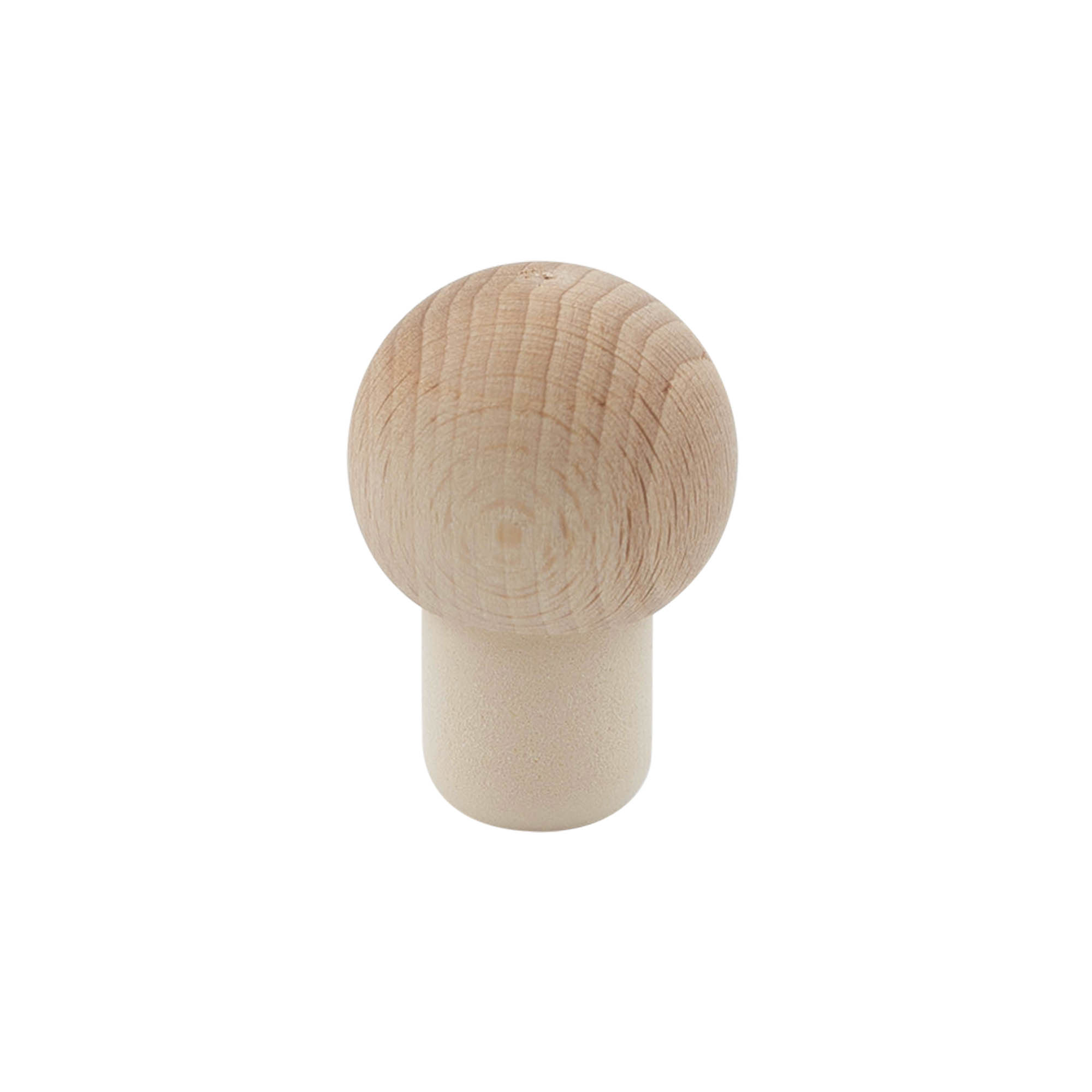 19 mm mushroom cork 'Sphere', wood/plastic, for opening: cork