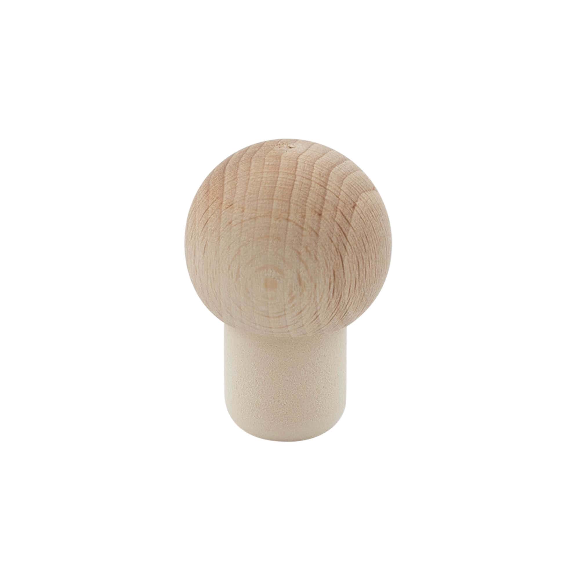 Handle cork 19 mm ‘Ball’, wood/plastic, for opening: cork