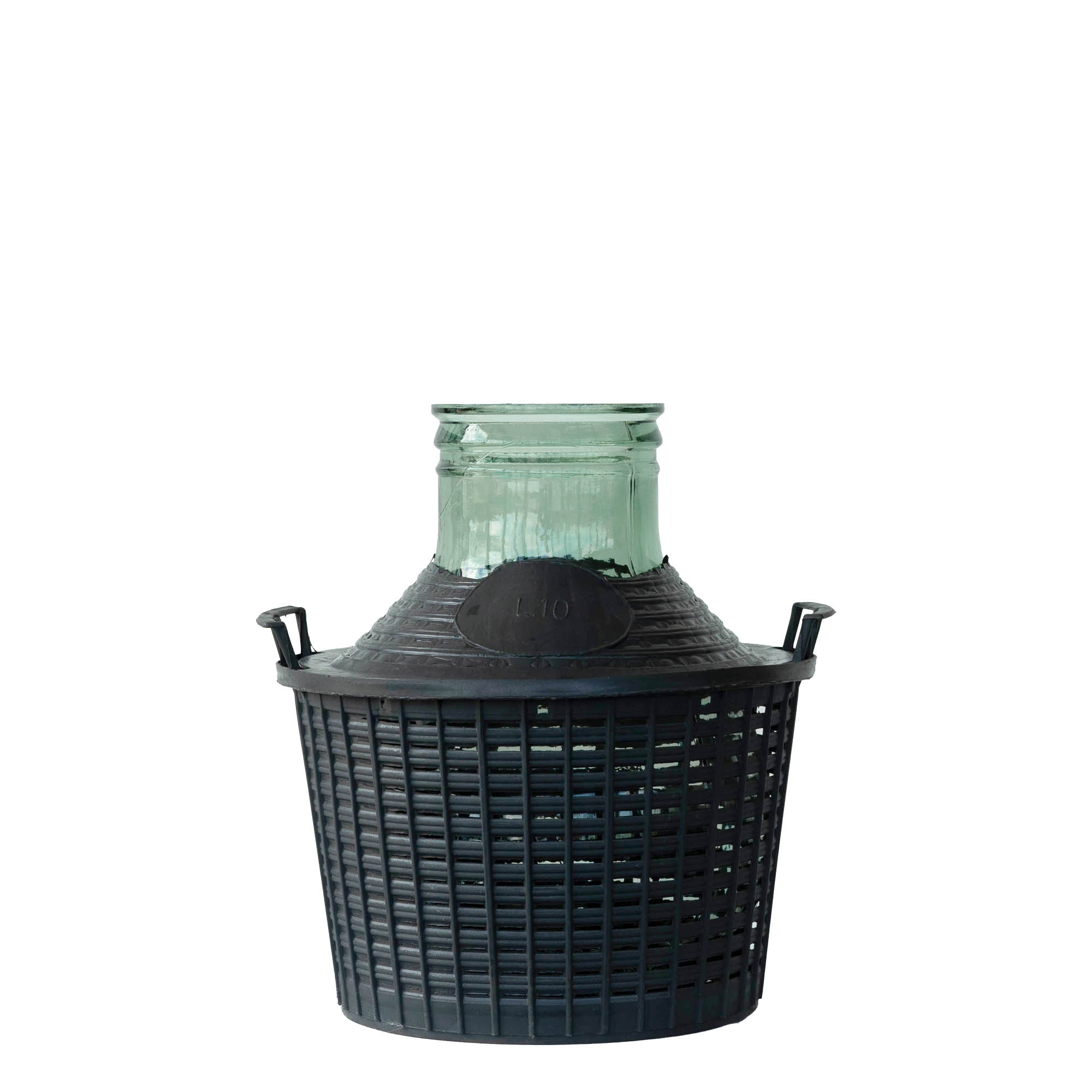 10 l wide-neck balloon bottle, glass, opening: slip lid