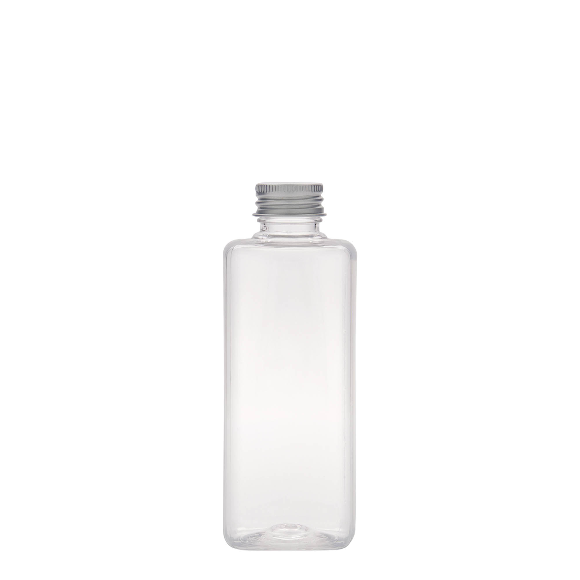 200 ml PET bottle 'Karl', square, plastic, neck: 24/410