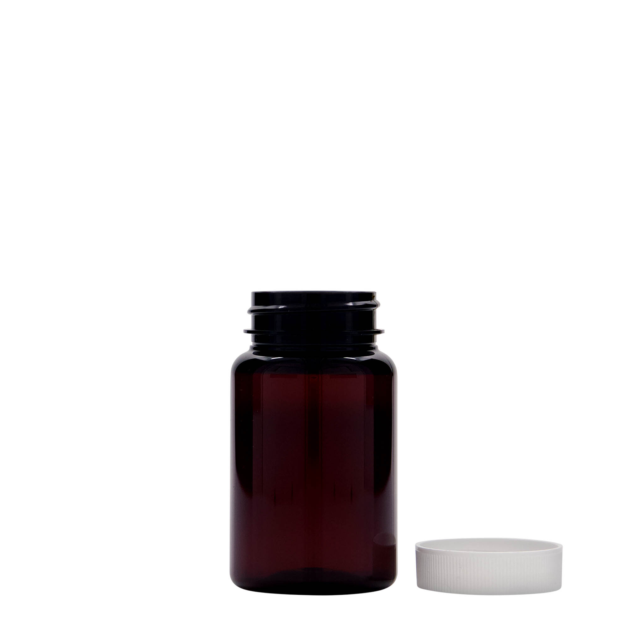 75 ml PET bottle, plastic, brown, opening: 38/400 75 ml PET bottle, plastic, brown, opening: 38/400