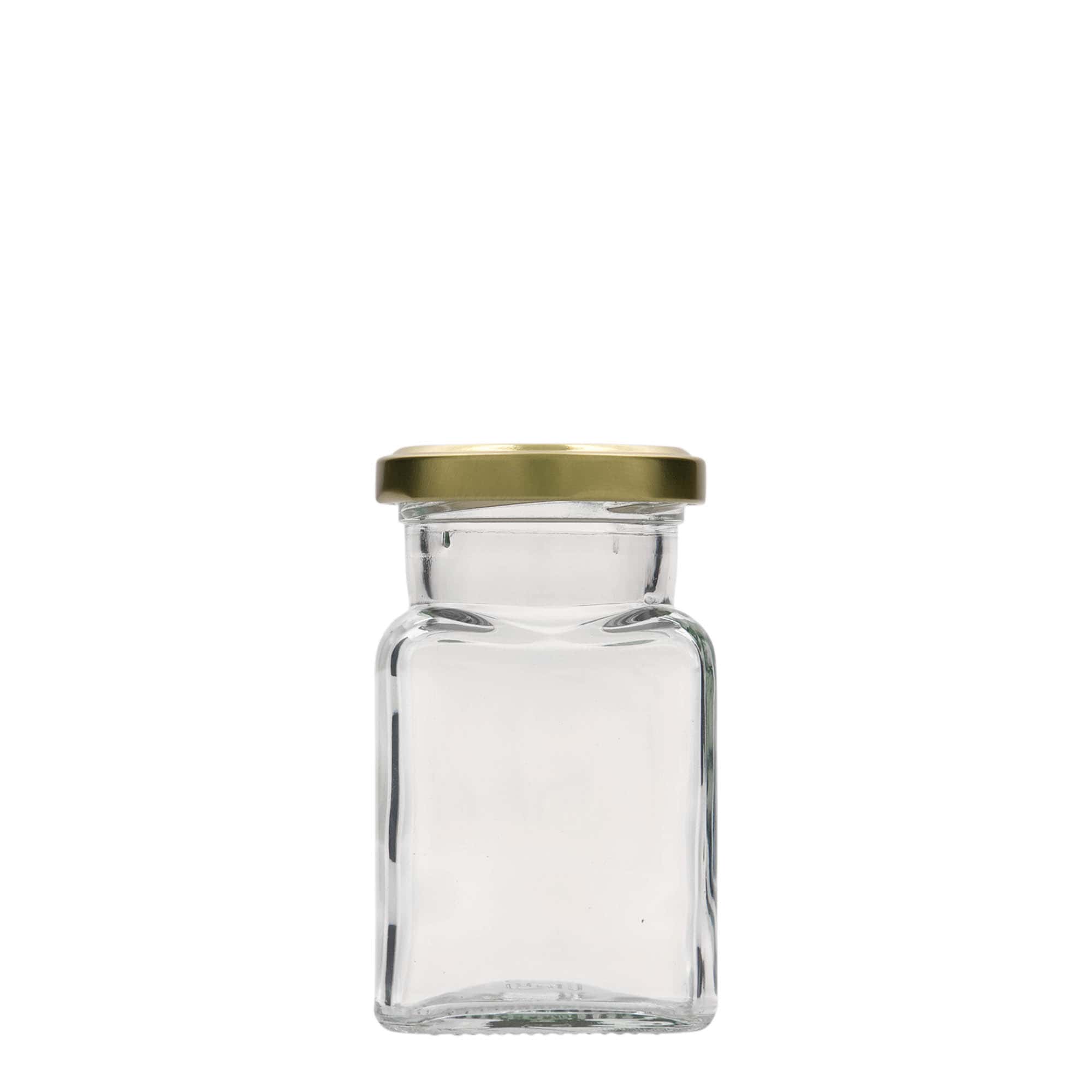 150 ml square glass, opening: Twist-off (TO 53)