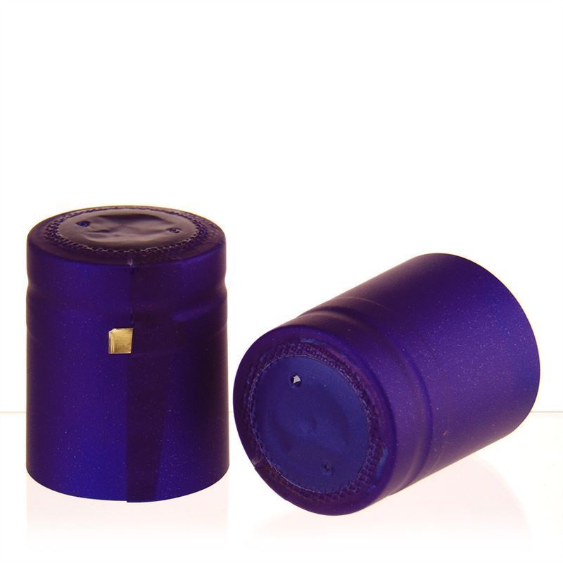 Shrink capsule 32x41, PVC plastic, violet Shrink capsule 32x41, PVC plastic, violet