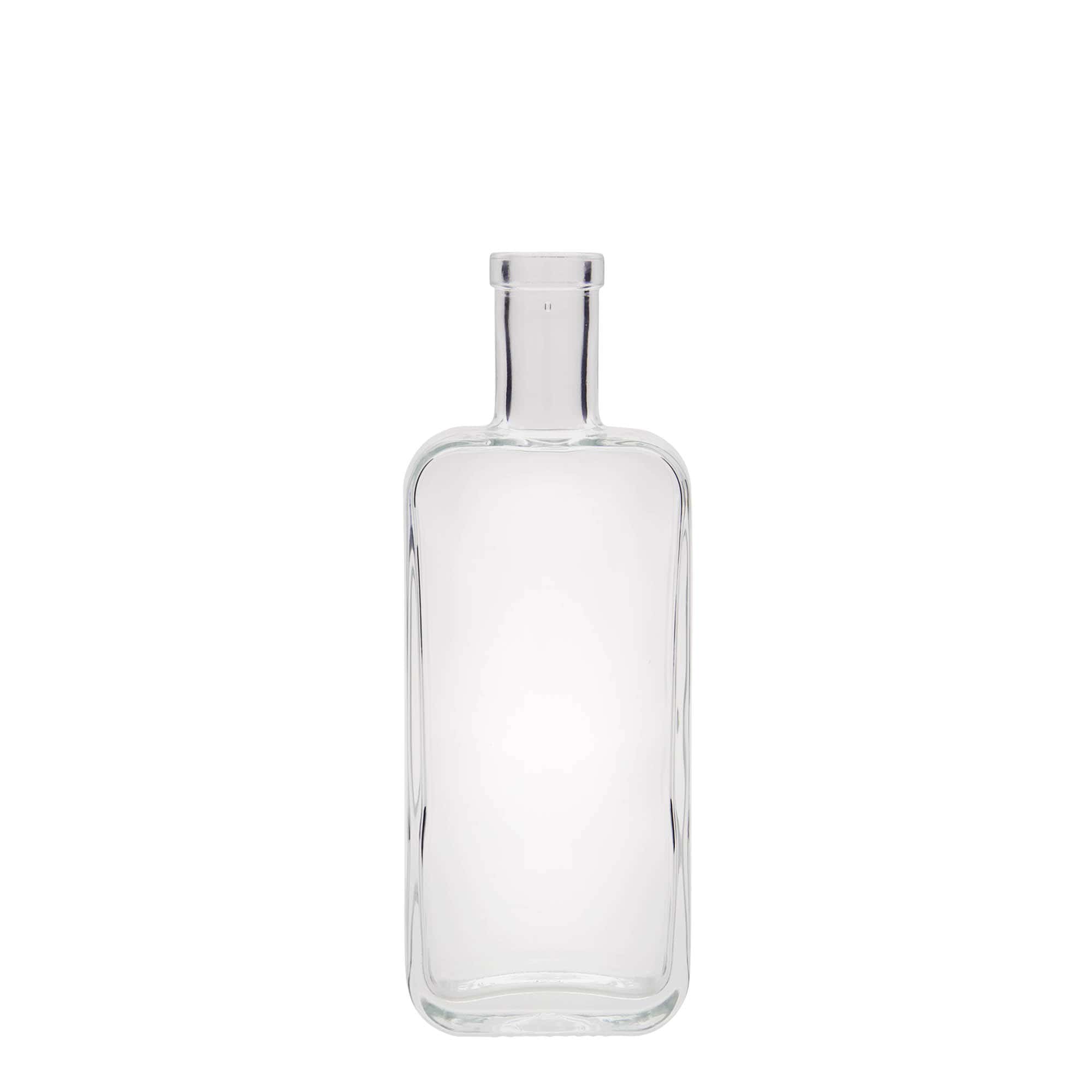 200 ml glass bottle ‘Nice’, rectangular, opening: cork