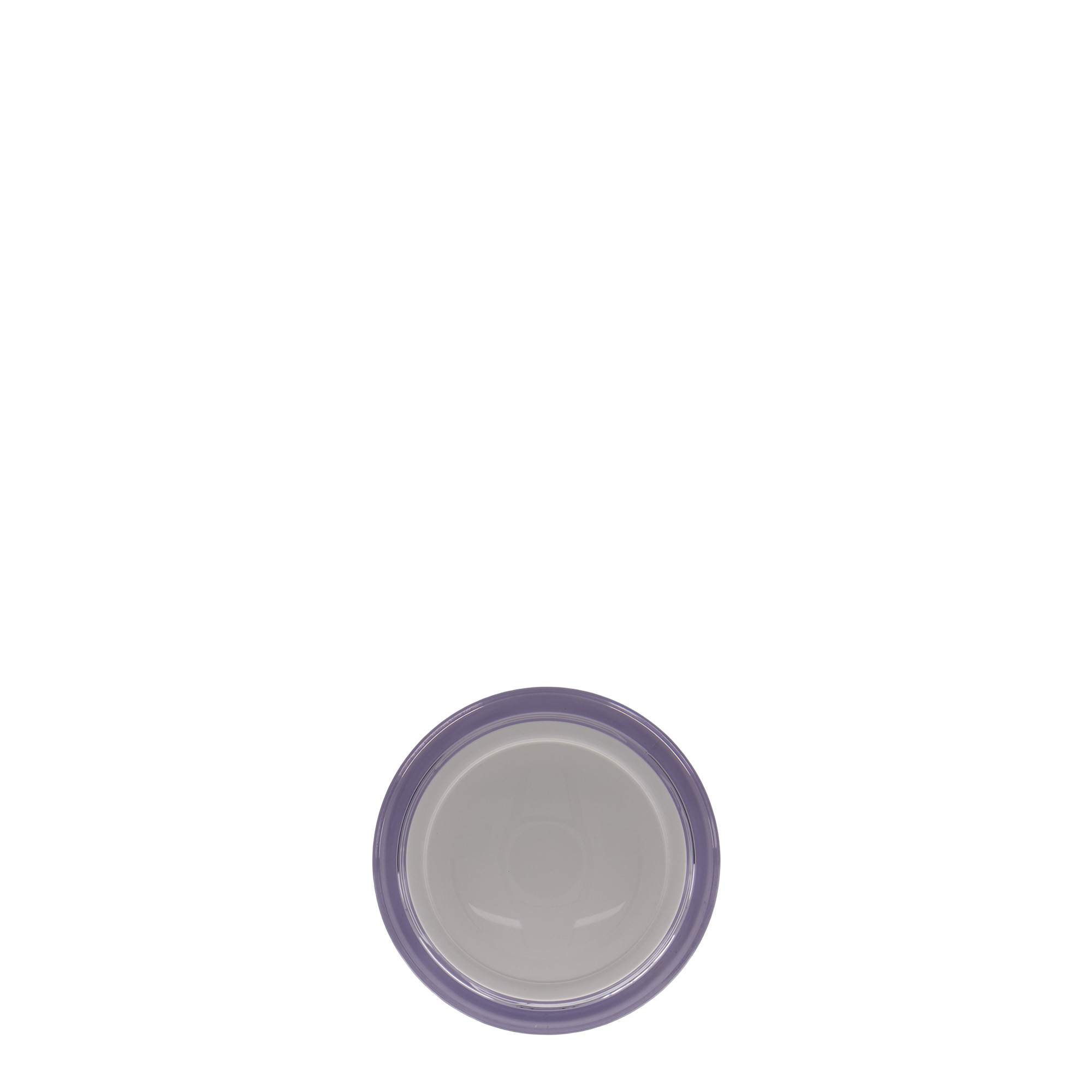 50 ml cosmetic jar, SAN plastic, white, closure: screw cap