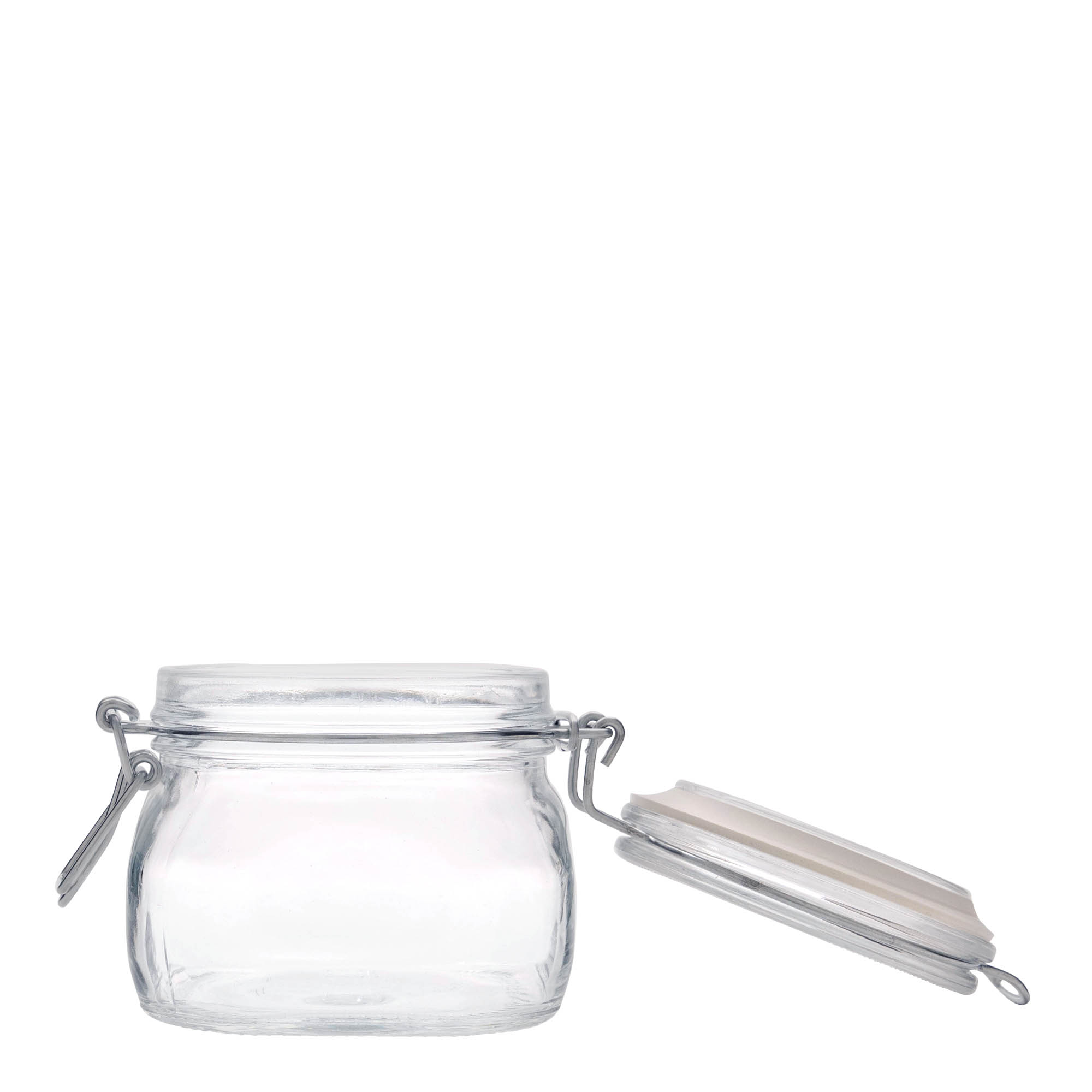500 ml wire bail jar ‘Fido’, square, opening: wire bail closure