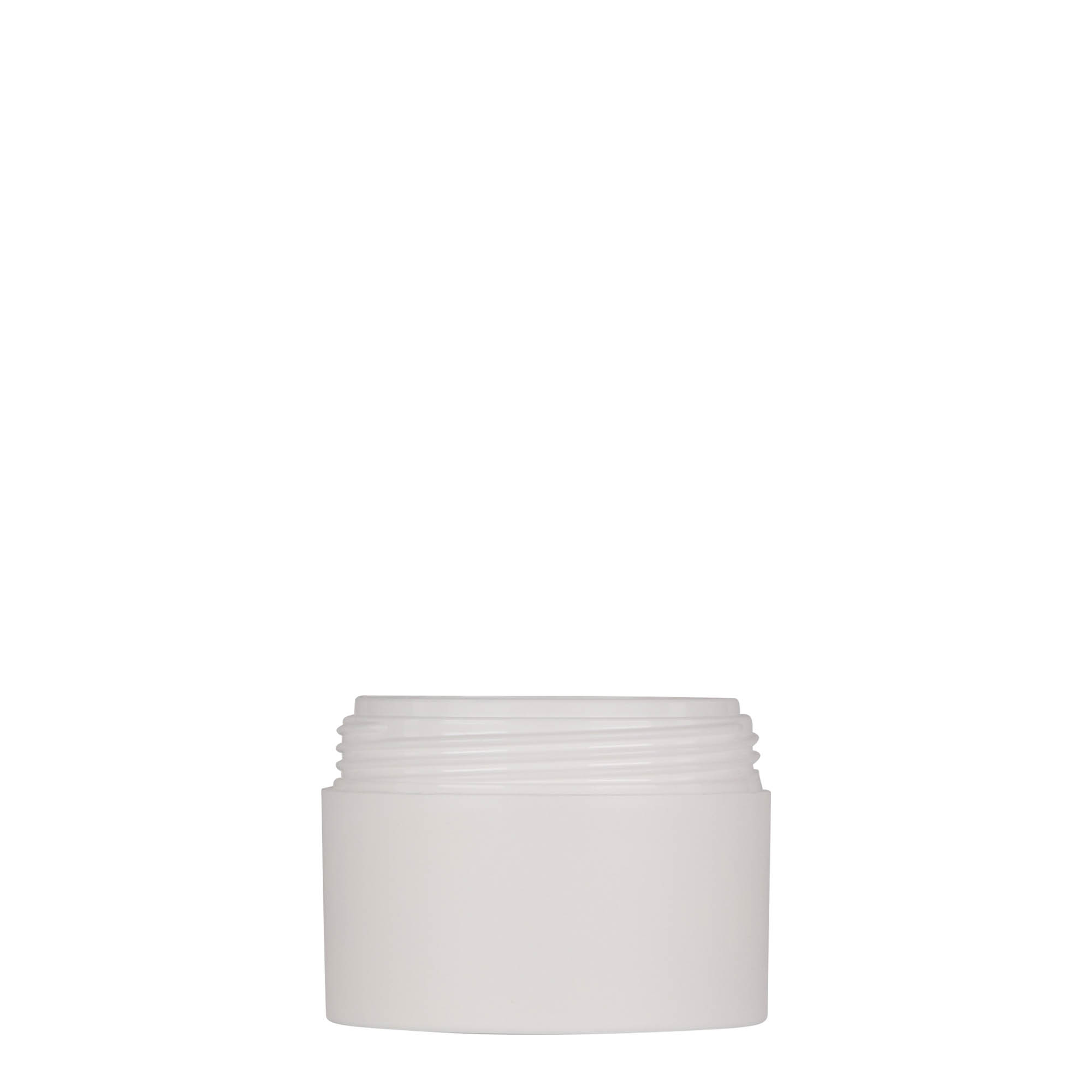 50 ml plastic jar 'Antonella', PP, white, opening: screw cap 50 ml plastic jar 'Antonella', PP, white, opening: screw cap