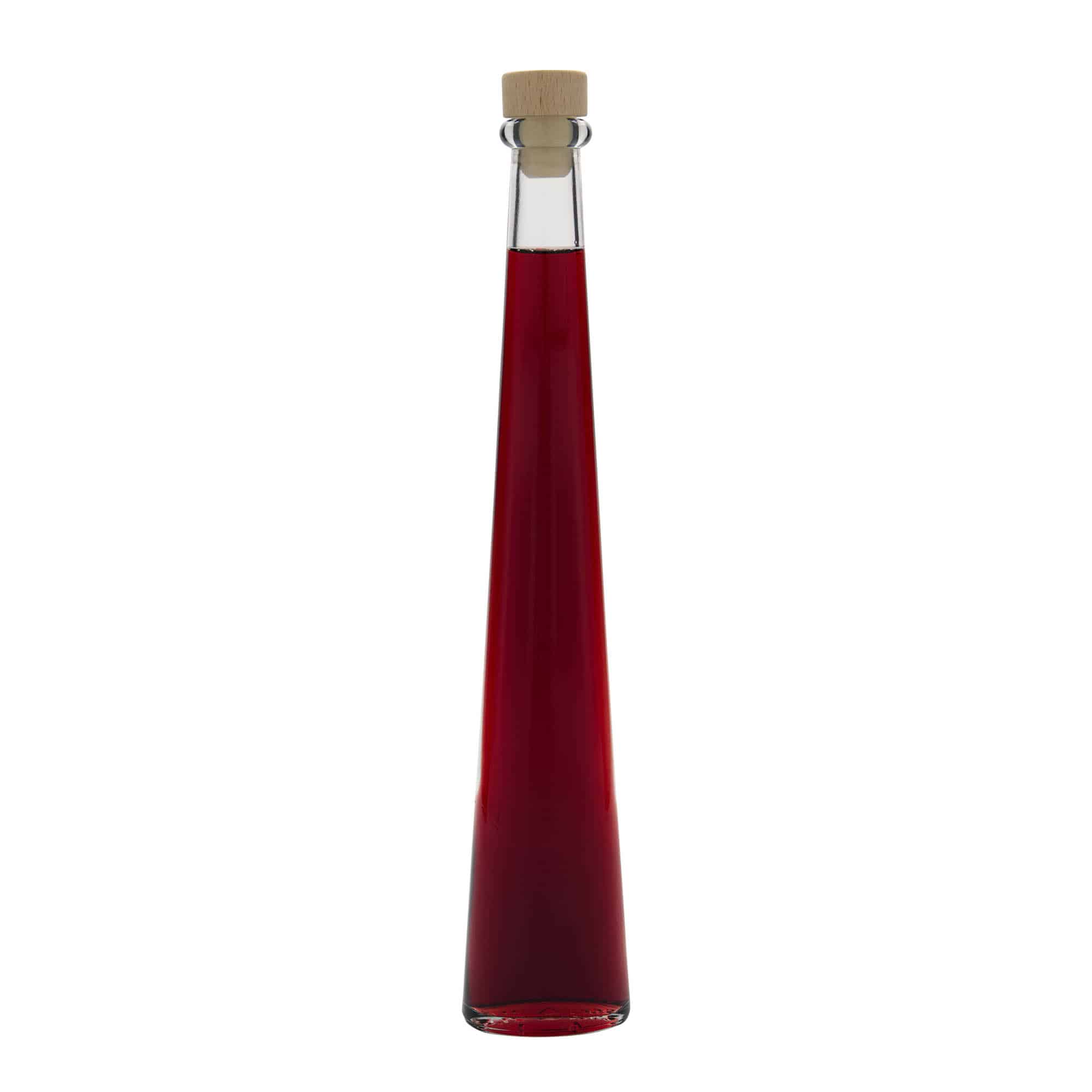 200 ml glass bottle ‘Dama Ovale’, oval, opening: cork
