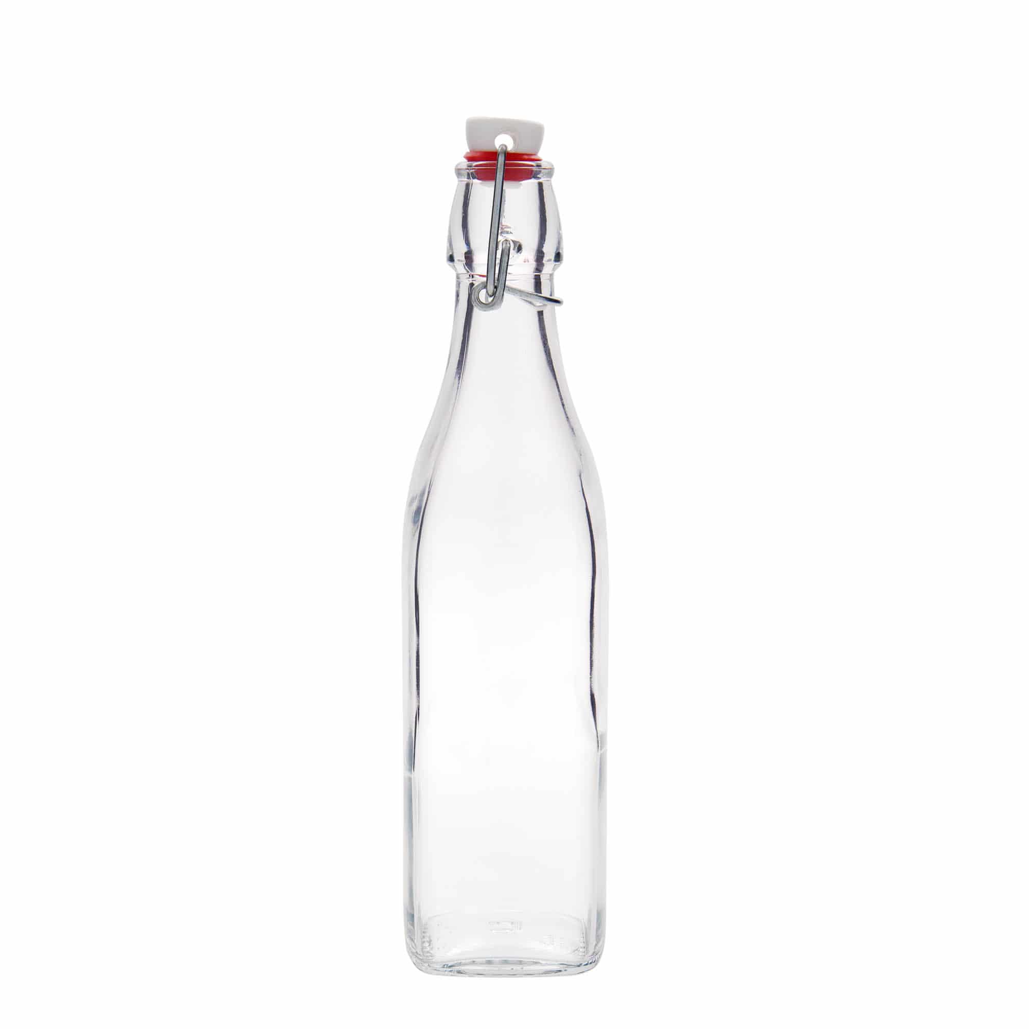 500 ml glass bottle ‘Swing, square, opening: swing top closure’
