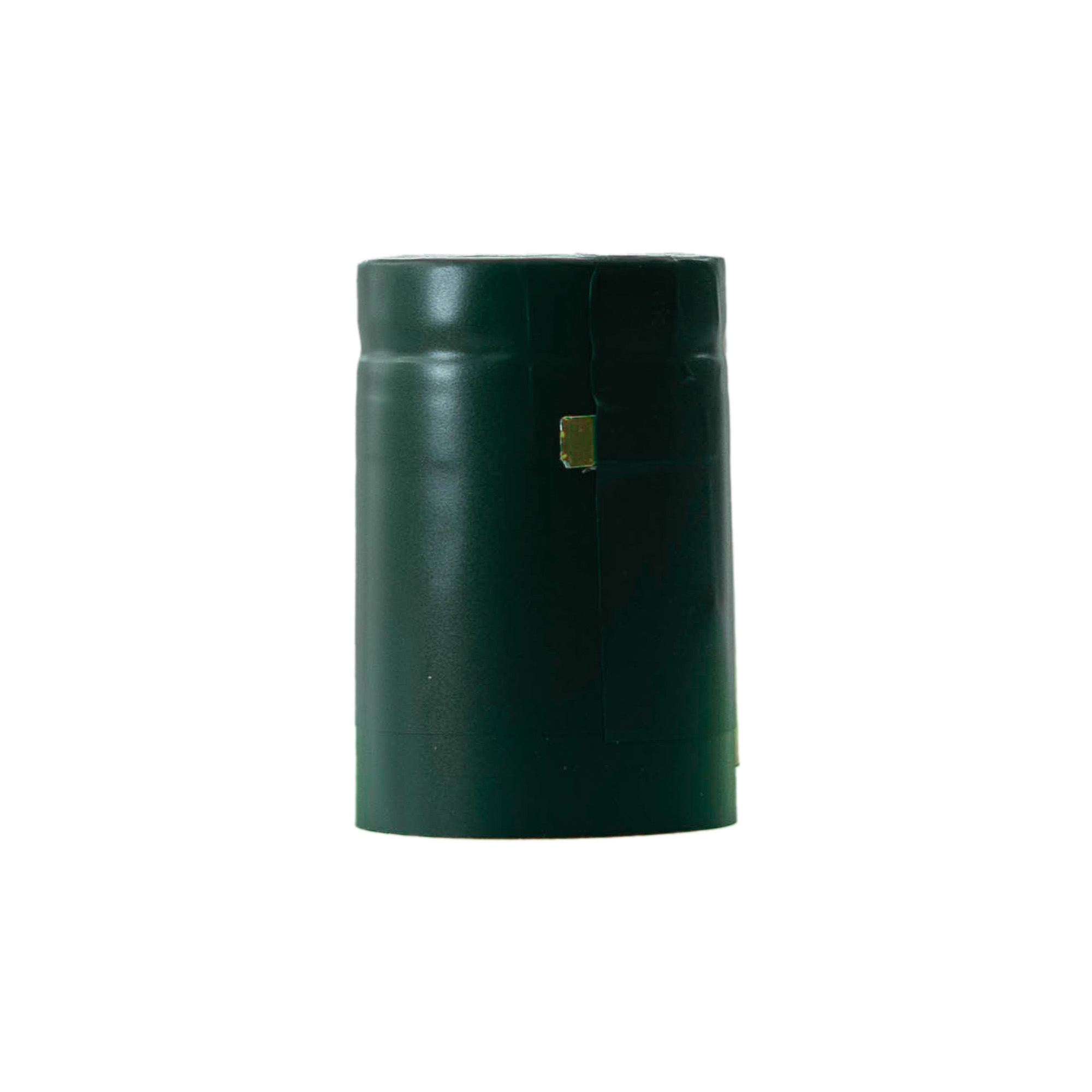 Shrink capsule 32x41, PVC plastic, emerald green