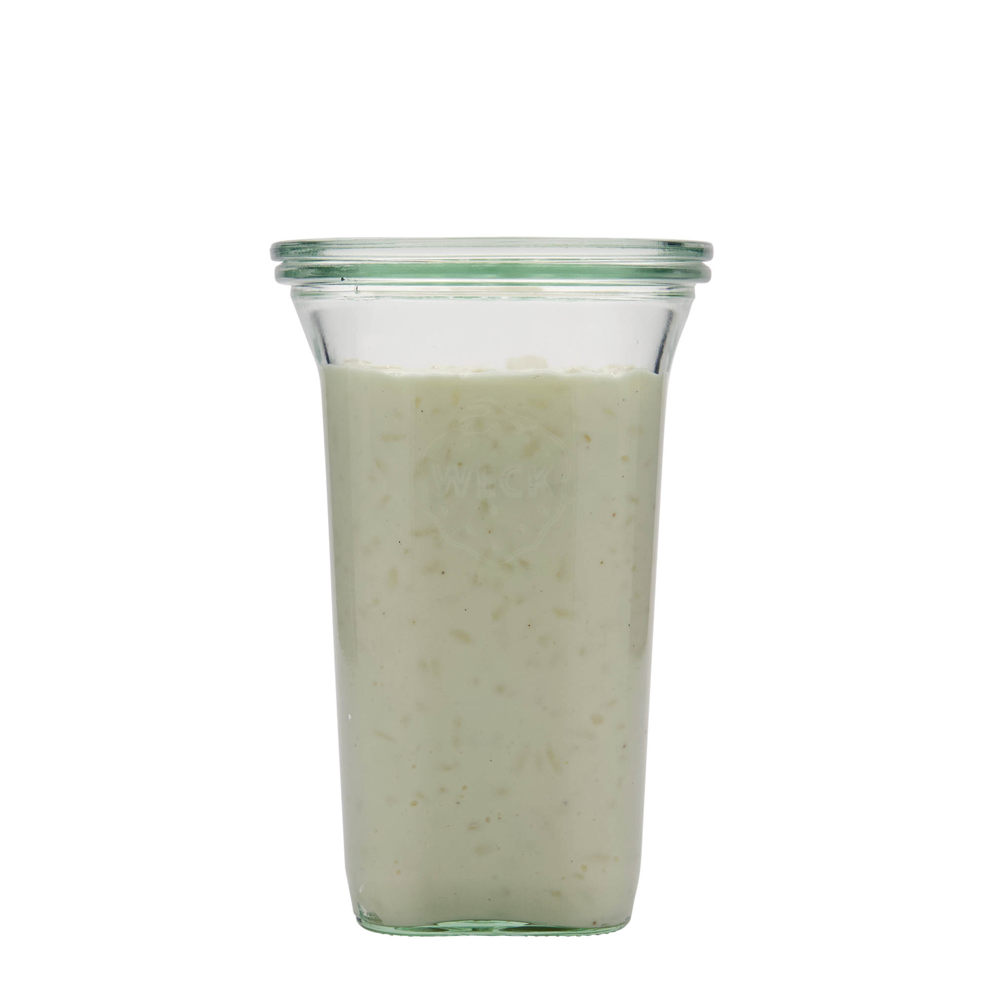 795 ml WECK Quadro jar, square, opening: round rim 795 ml WECK Quadro jar, square, opening: round rim