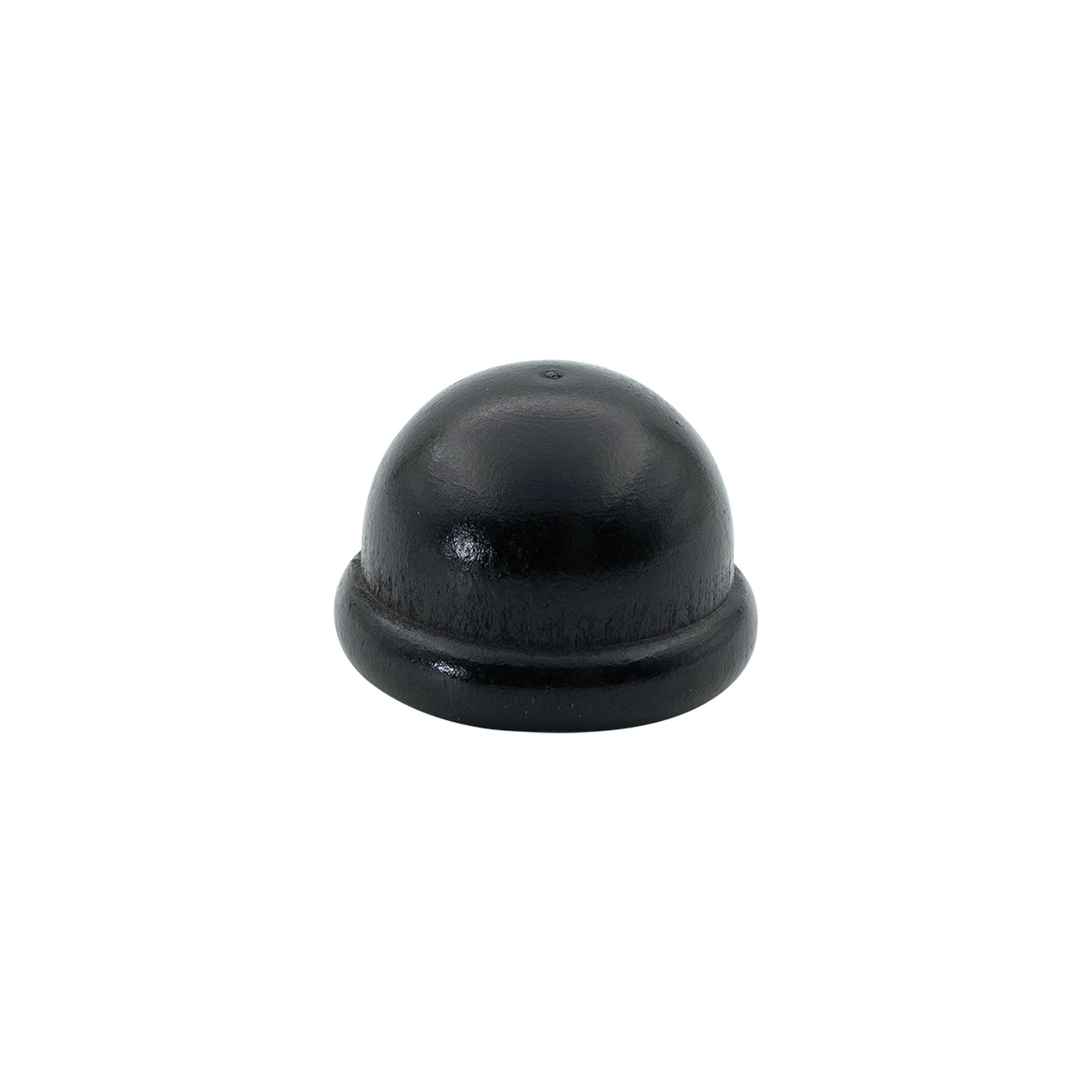 19 mm mushroom cork, wood/plastic, black, for opening: cork