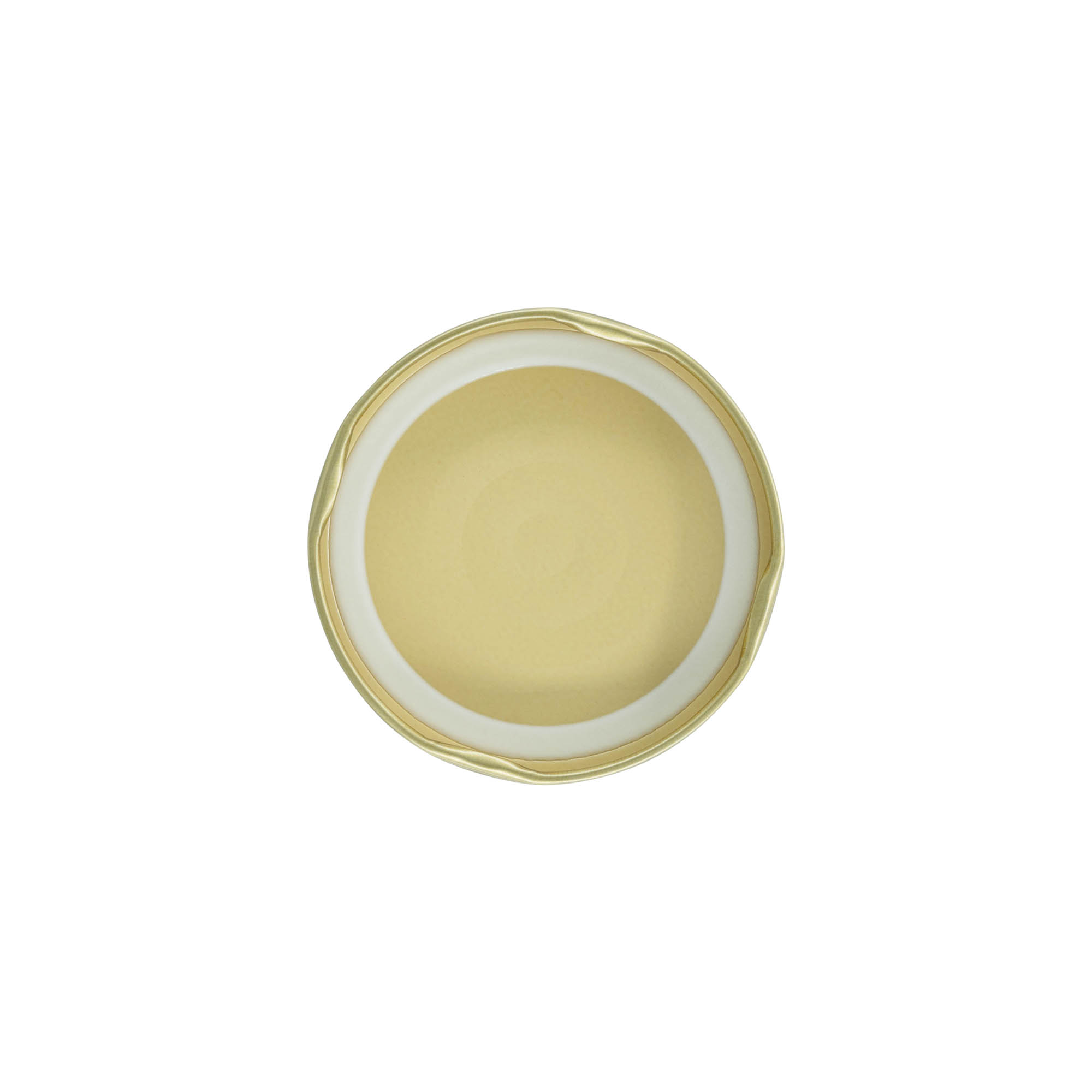 Twist-off lid, tinplate, gold, for opening: TO 66